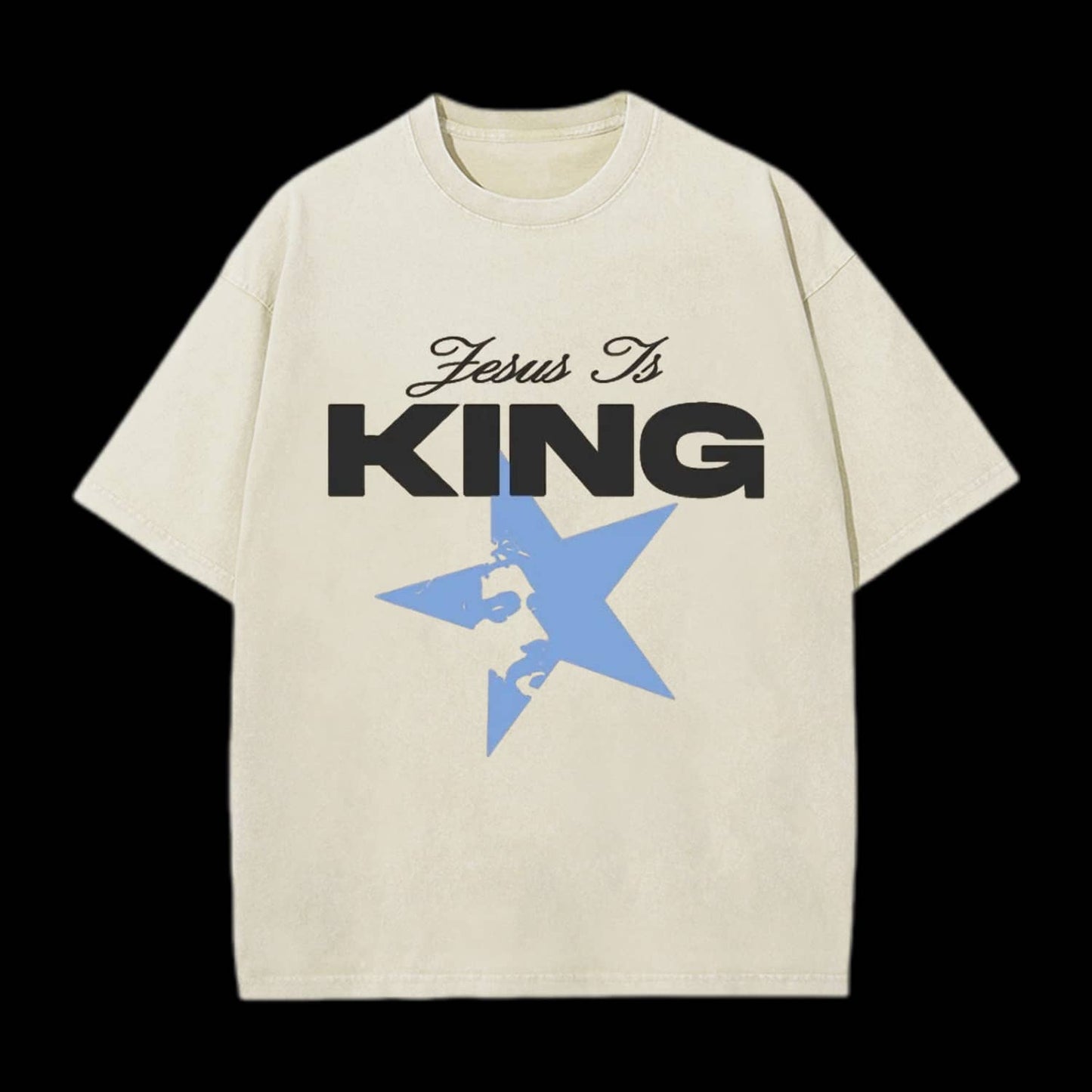 Jesus Is King Unisex Washed Christian T-shirt