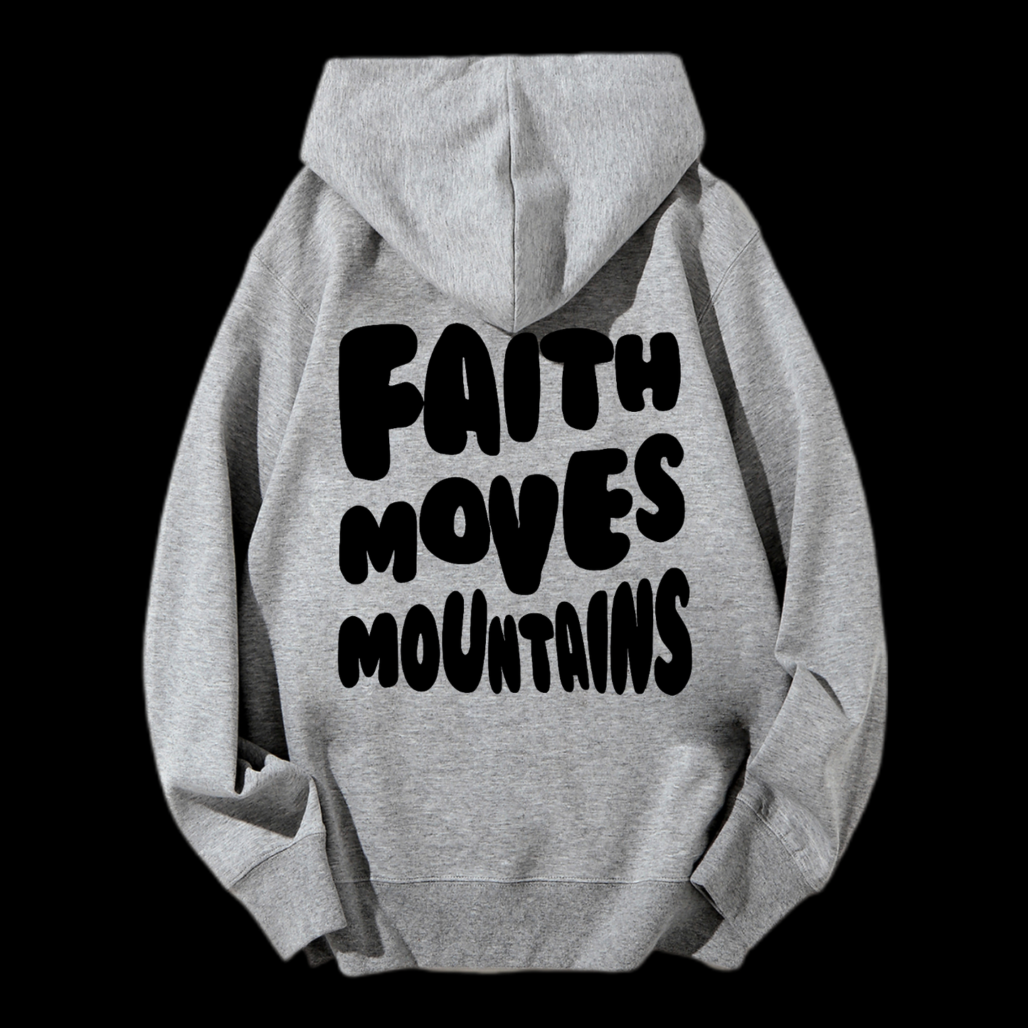 Faith Moves Mountains Drawstring Hoodie