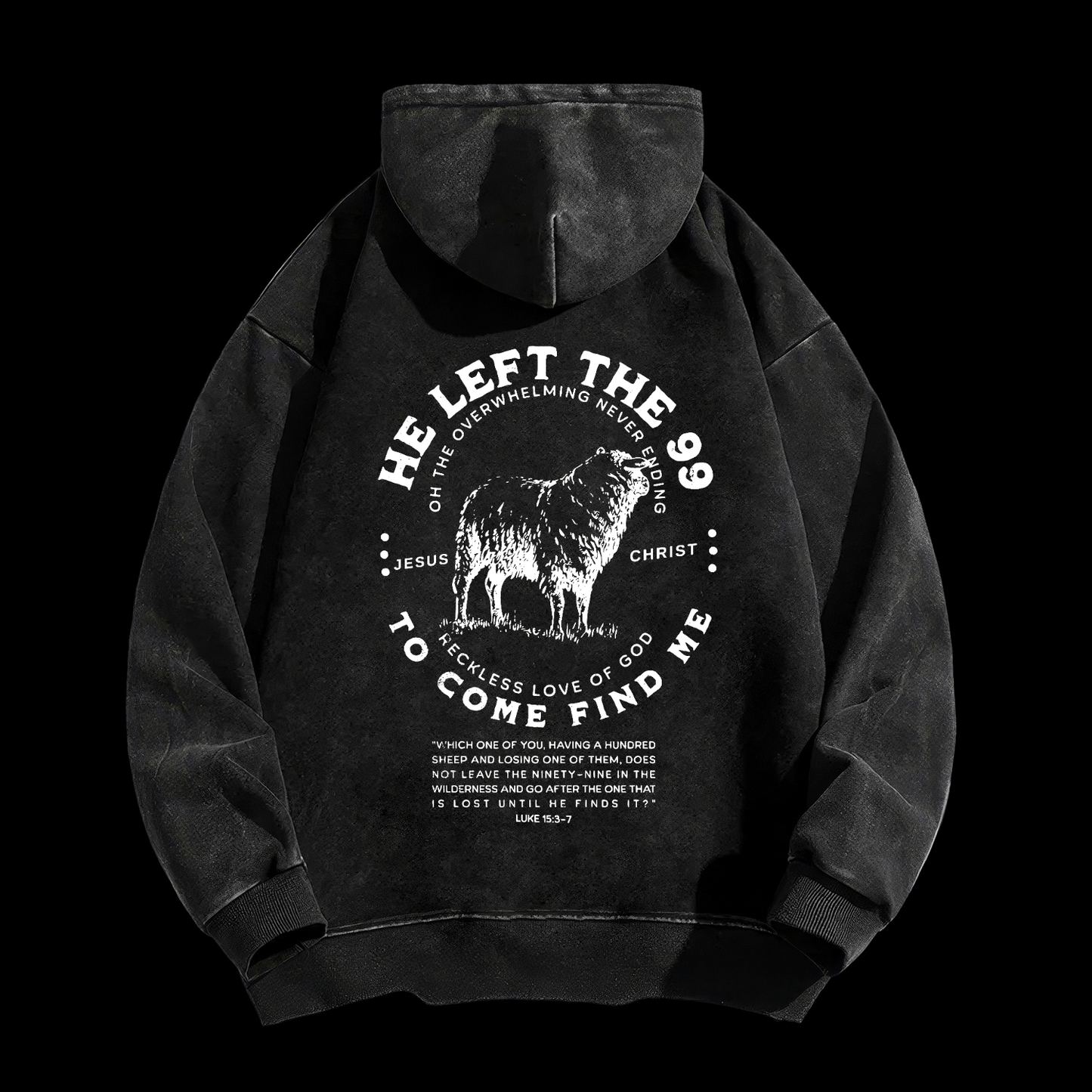 He Left The 99 Washed Hoodie