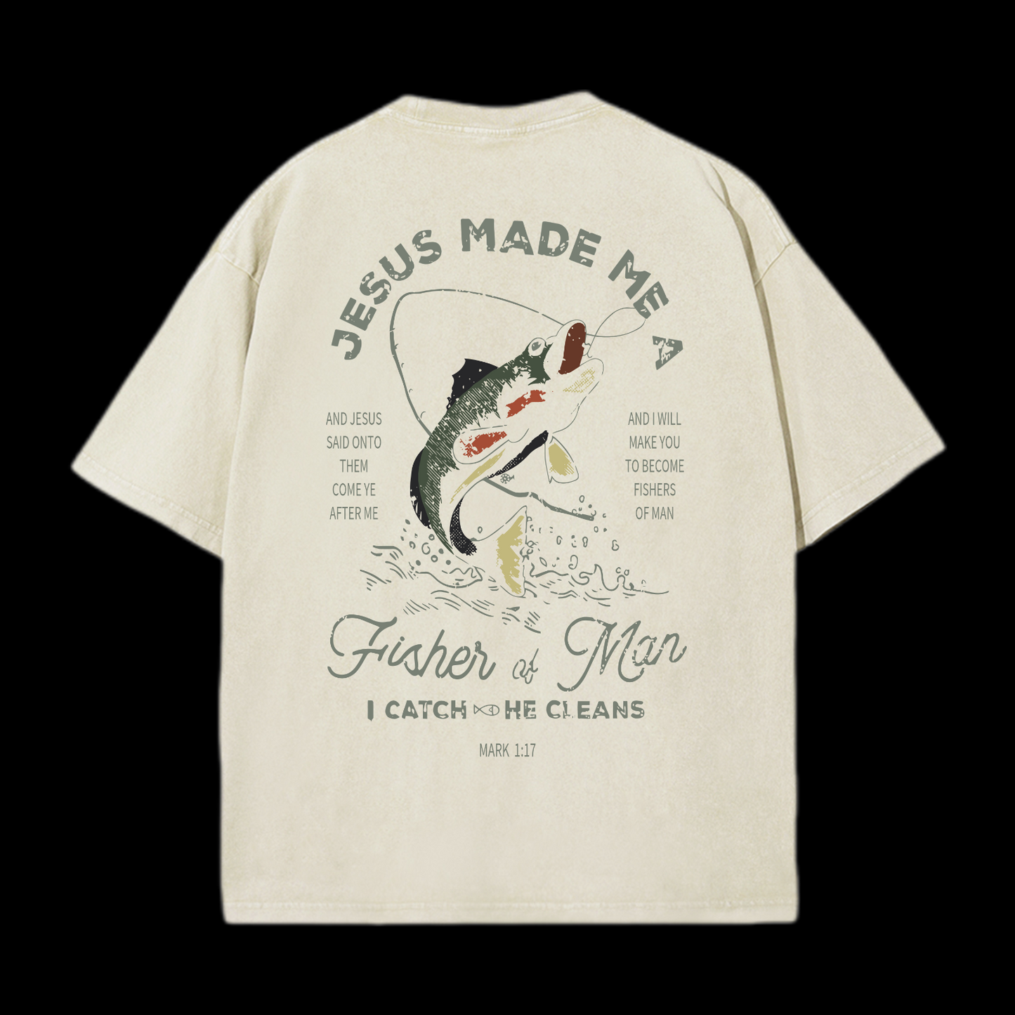 Fishers Of Men Washed T-Shirt