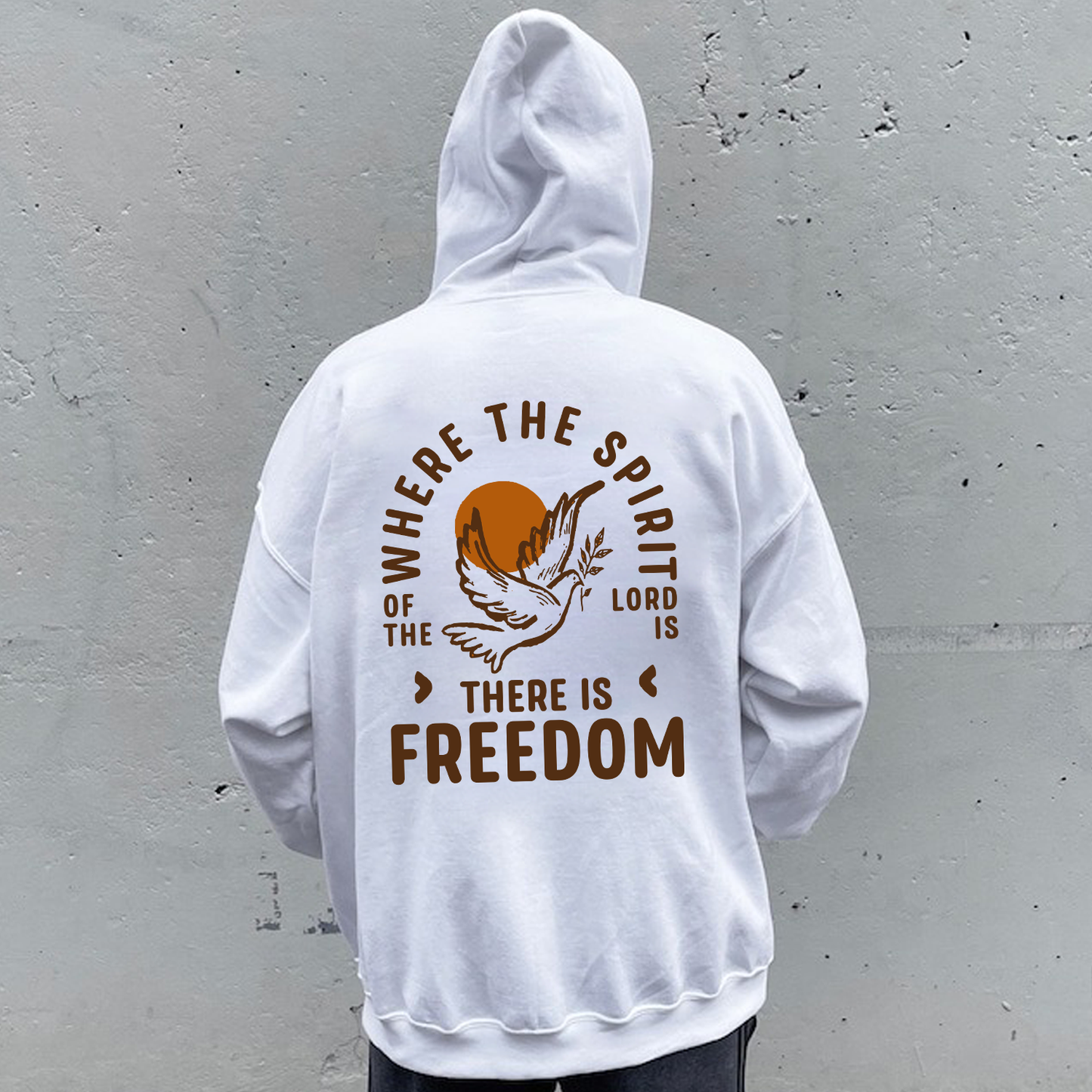There Is Freedom Drawstring Hoodie