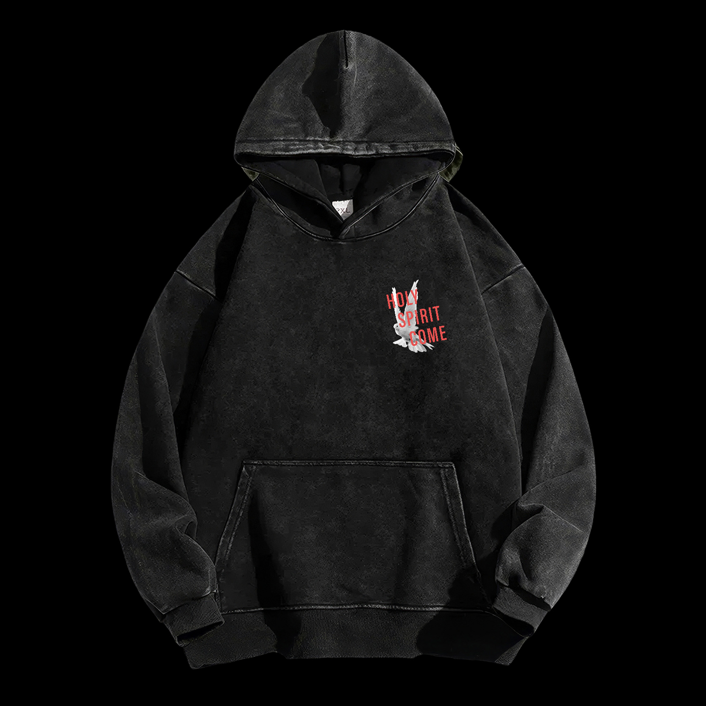 Holy Spirit Come Washed Hoodie