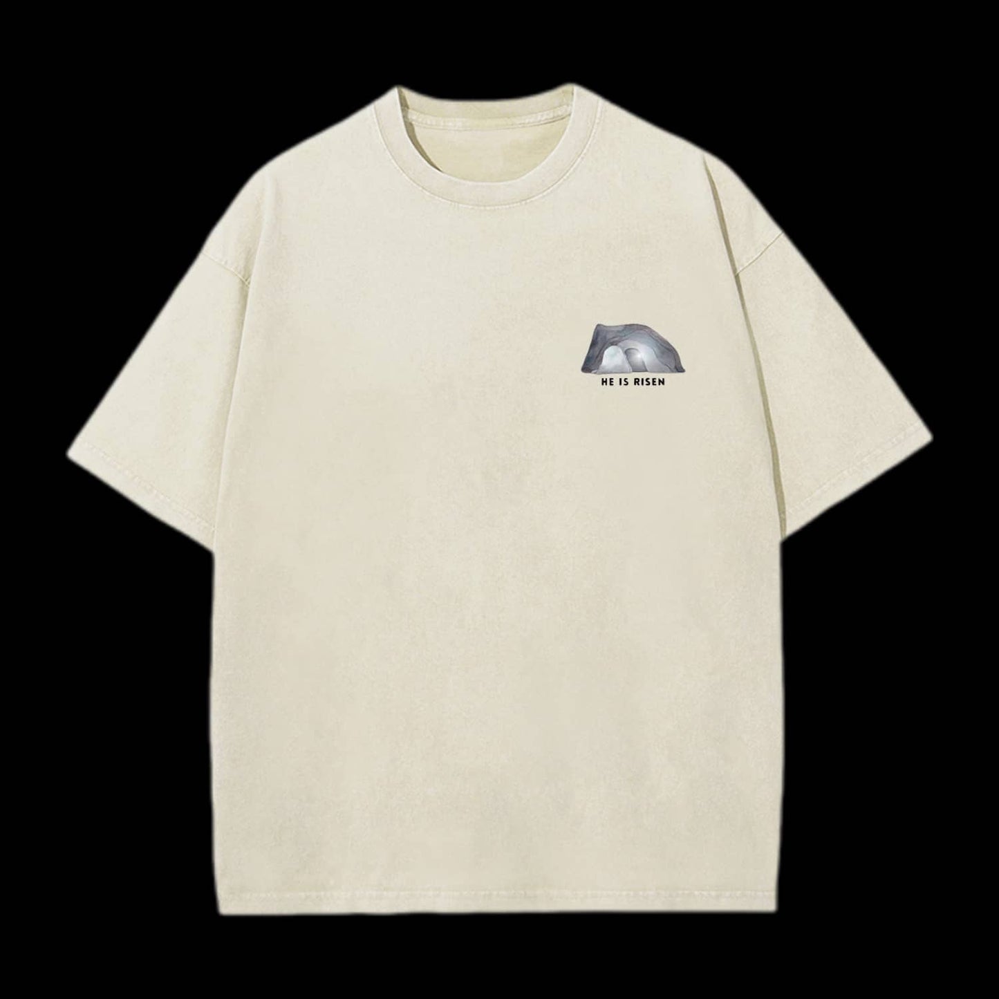 He Is Risen Christian Washed T-Shirt
