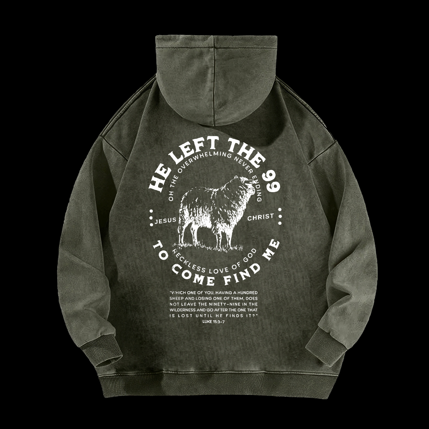 He Left The 99 Washed Hoodie