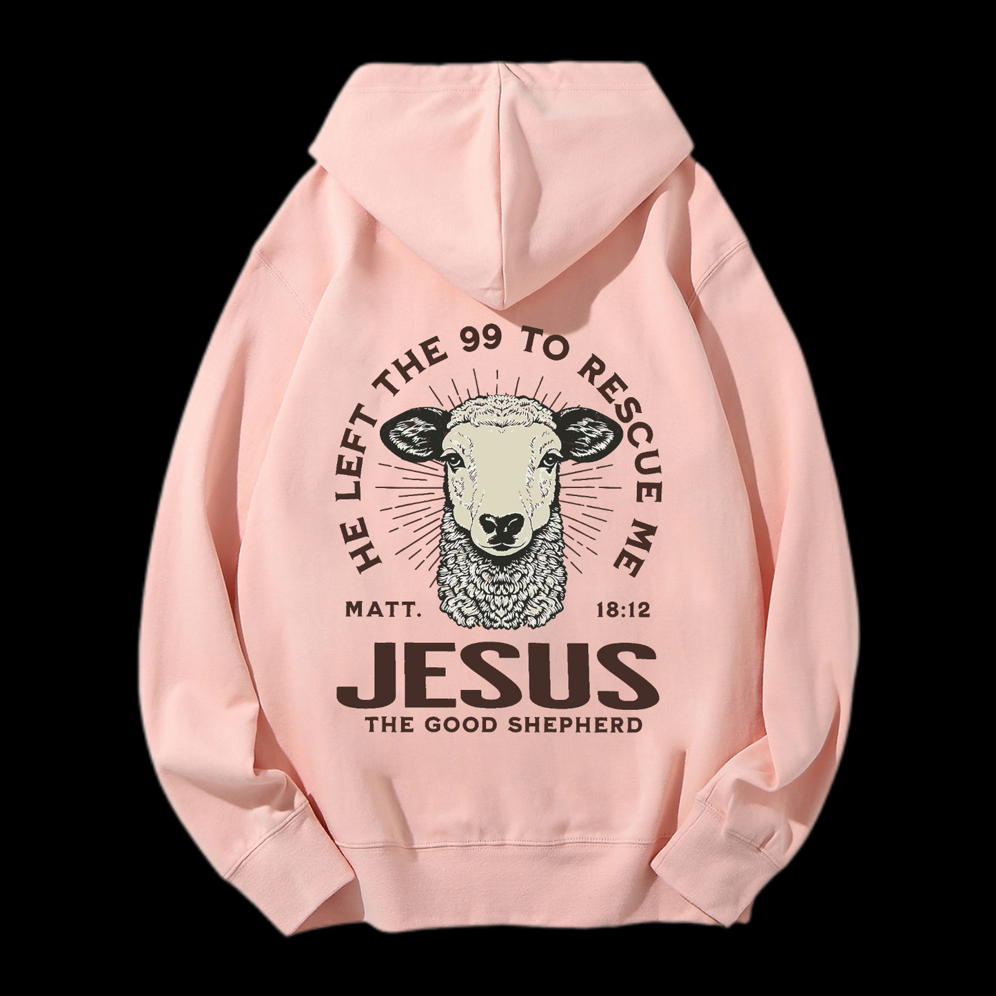 He Left The 99 To Rescue Me Drawstring Hoodie