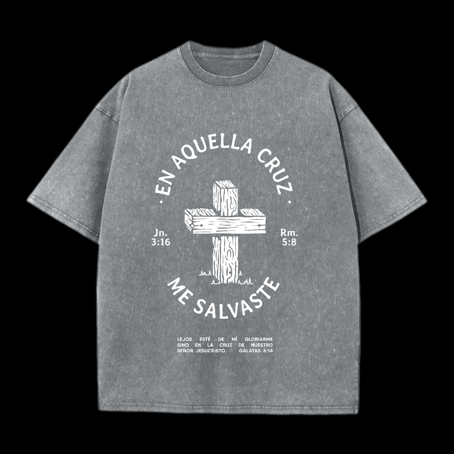 On That Cross Washed T-Shirt