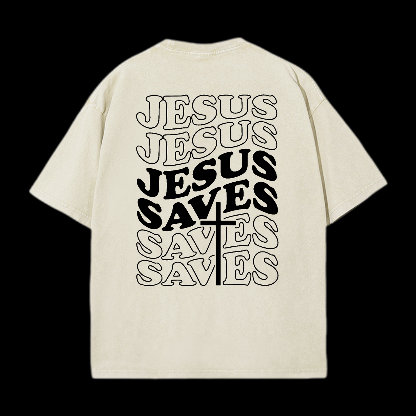 Jesus Saves Washed T-Shirt