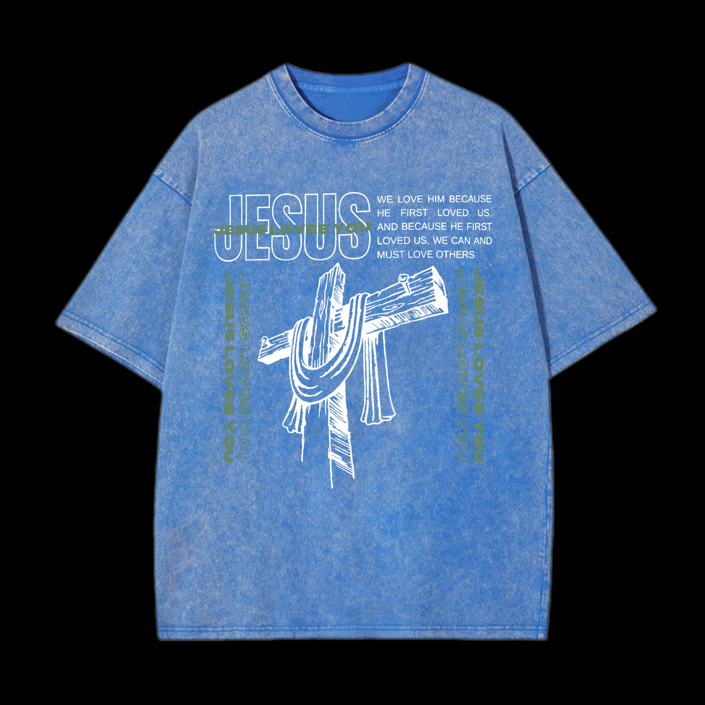 Jesus Loves You Washed T-Shirt