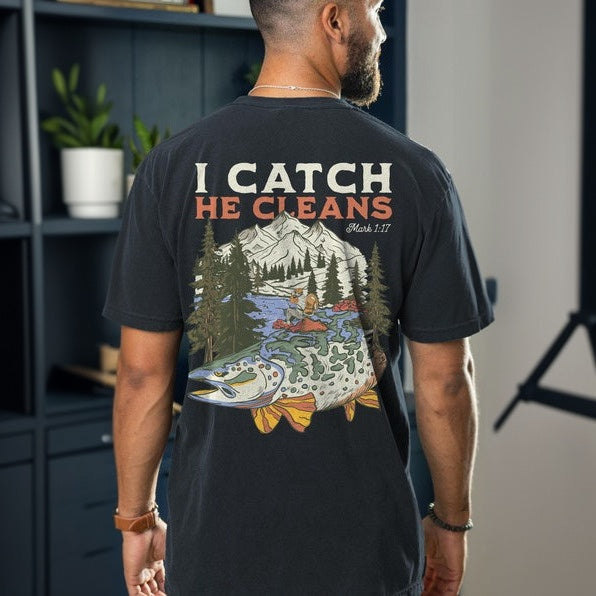 God Made Me A Fisher Of Men Cotton T-Shirt