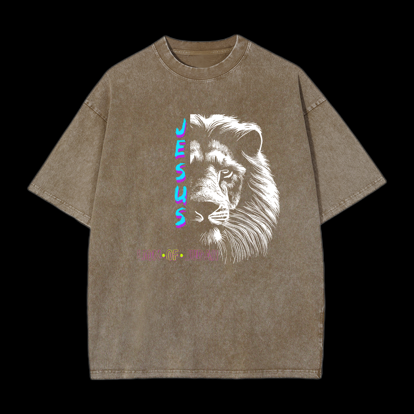 Jesus Lion Of Judan Washed T-Shirt