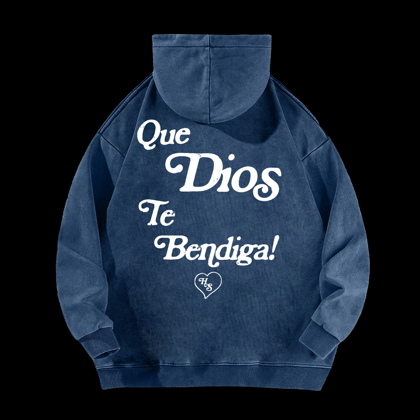 Spanish God Bless You Washed Hoodie