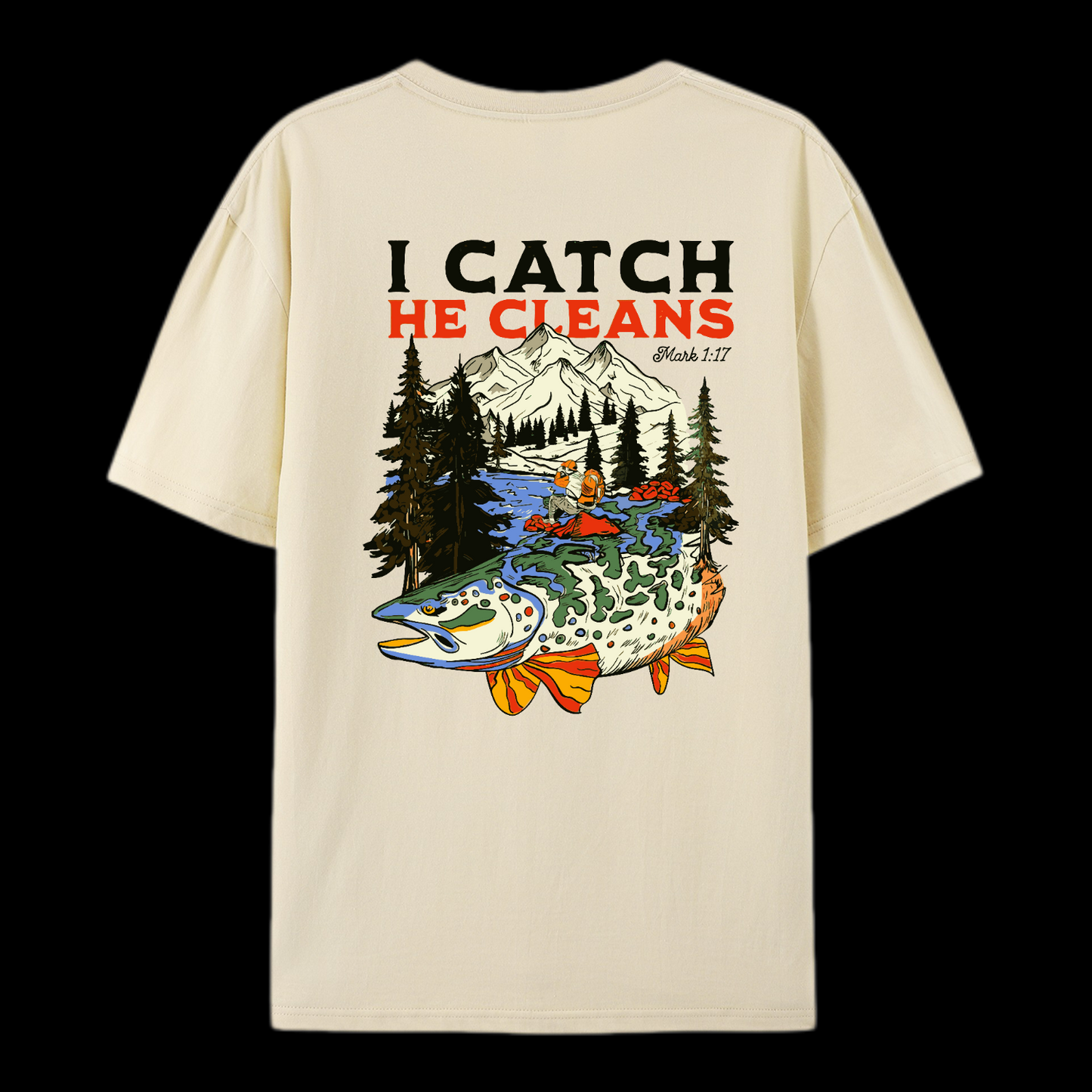 God Made Me A Fisher Of Men Cotton T-Shirt