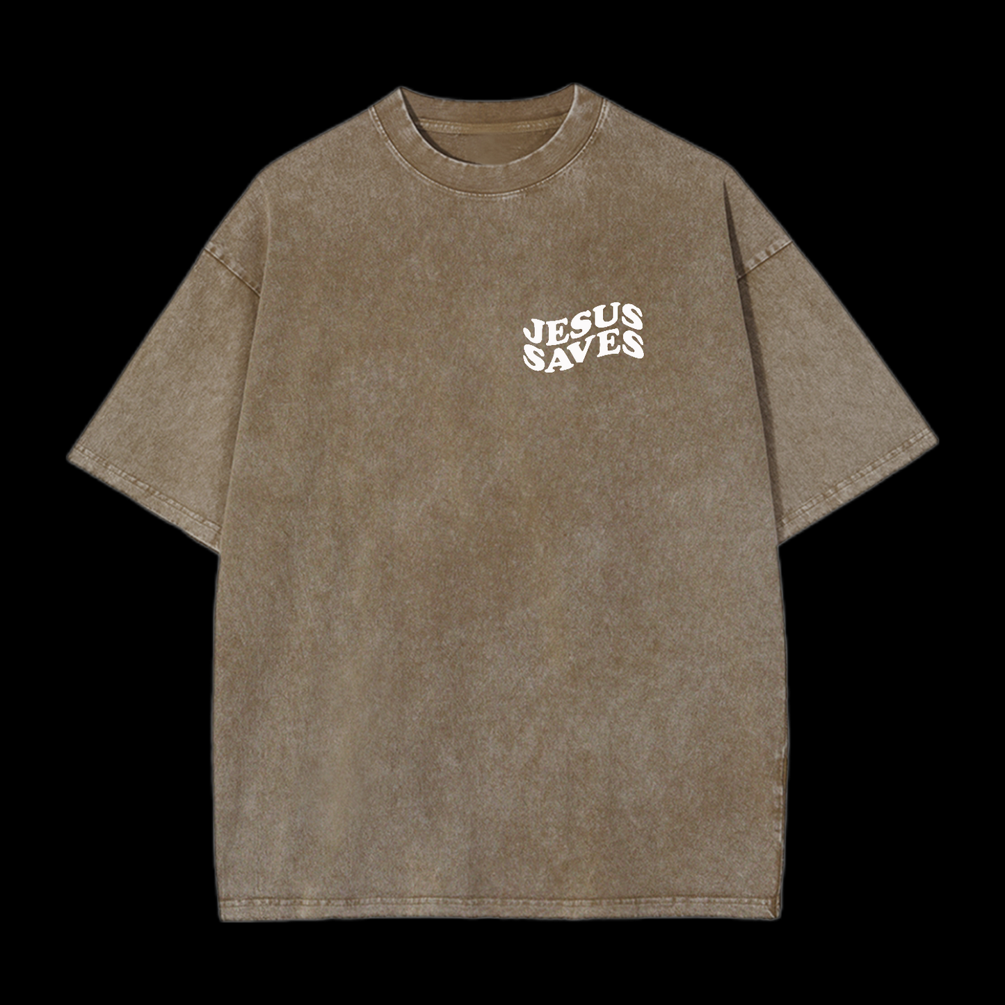 Jesus Saves Washed T-Shirt