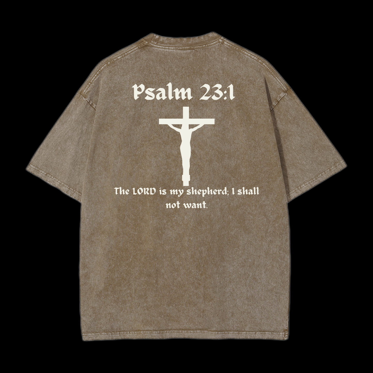 Psalm 23:1 Washed T-Shirt