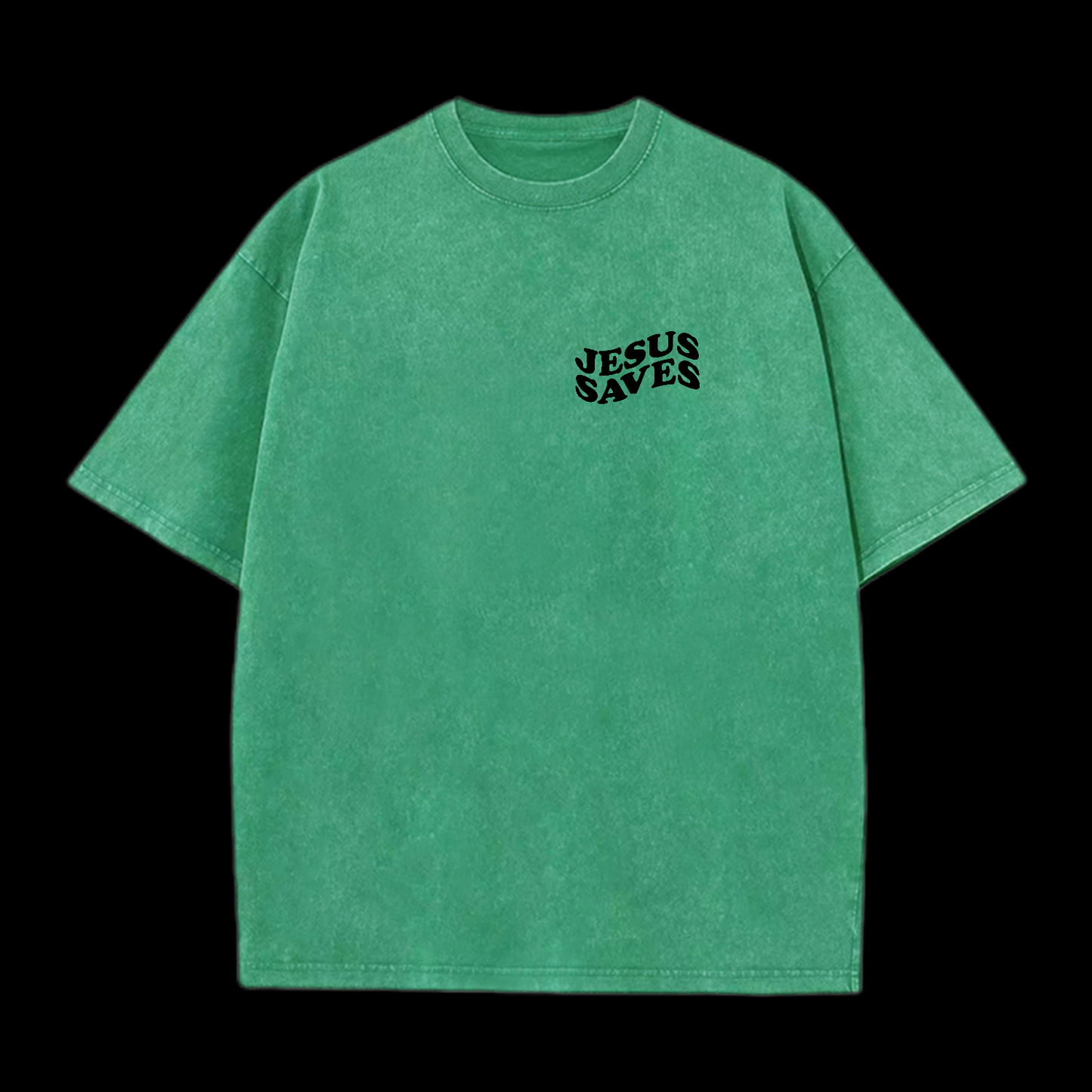 Jesus Saves Washed T-Shirt