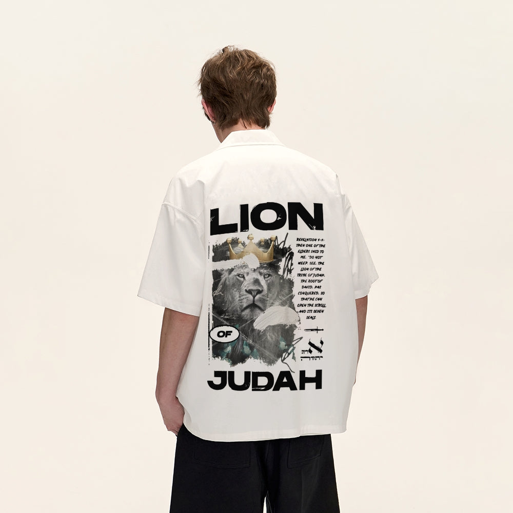 Lion Of Judan Cuban Collar Shirt