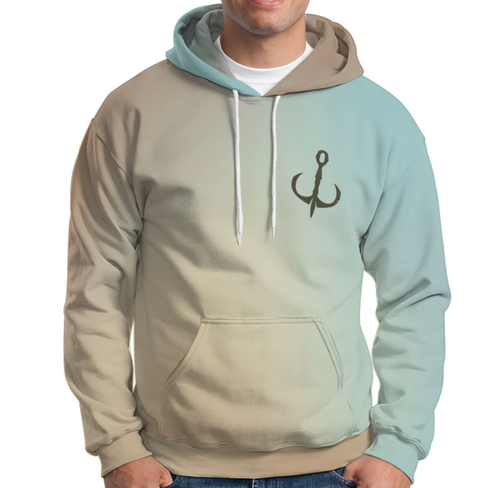 Jesus Made Me A Fisher Of Man Printed Drawstring Hoodie