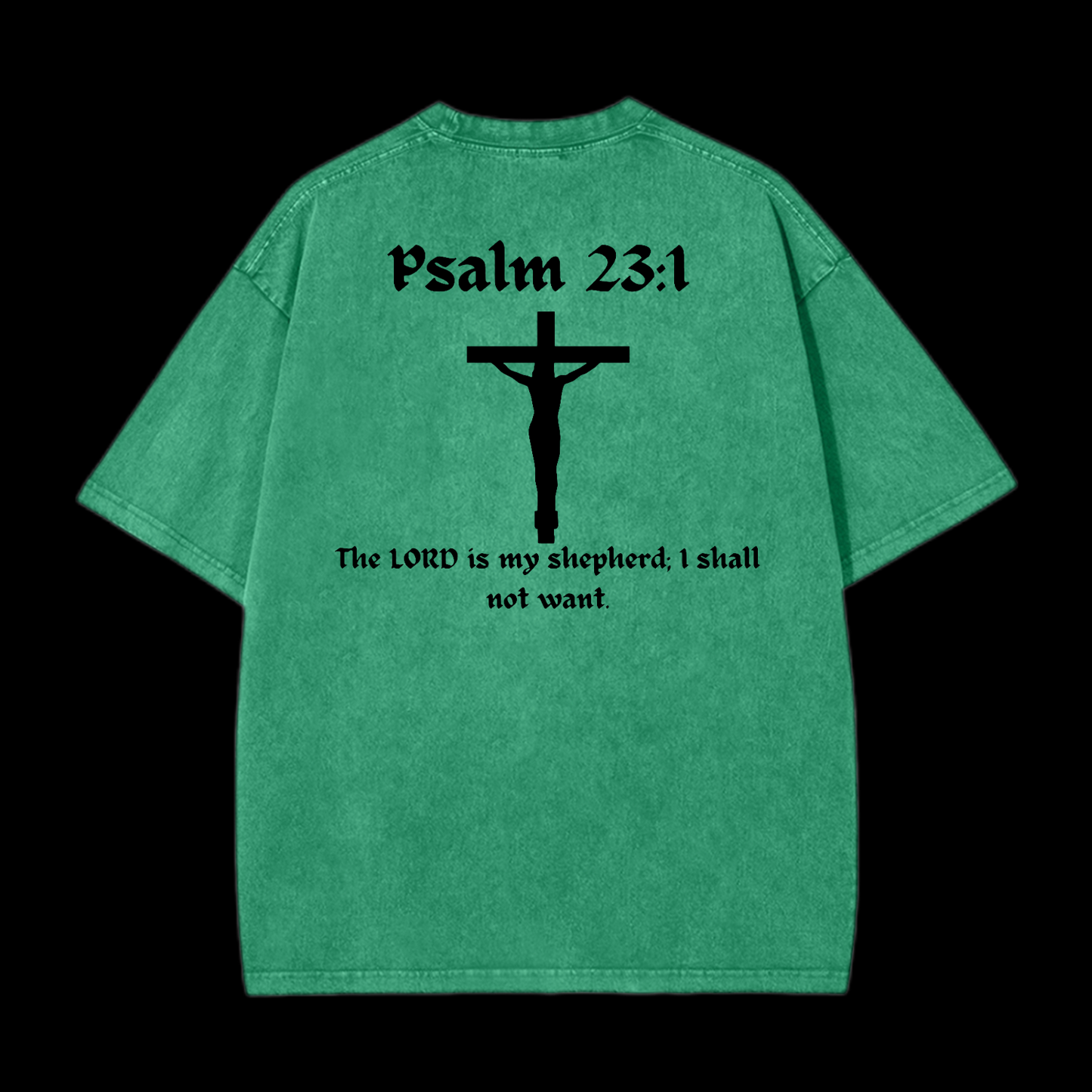 Psalm 23:1 Washed T-Shirt