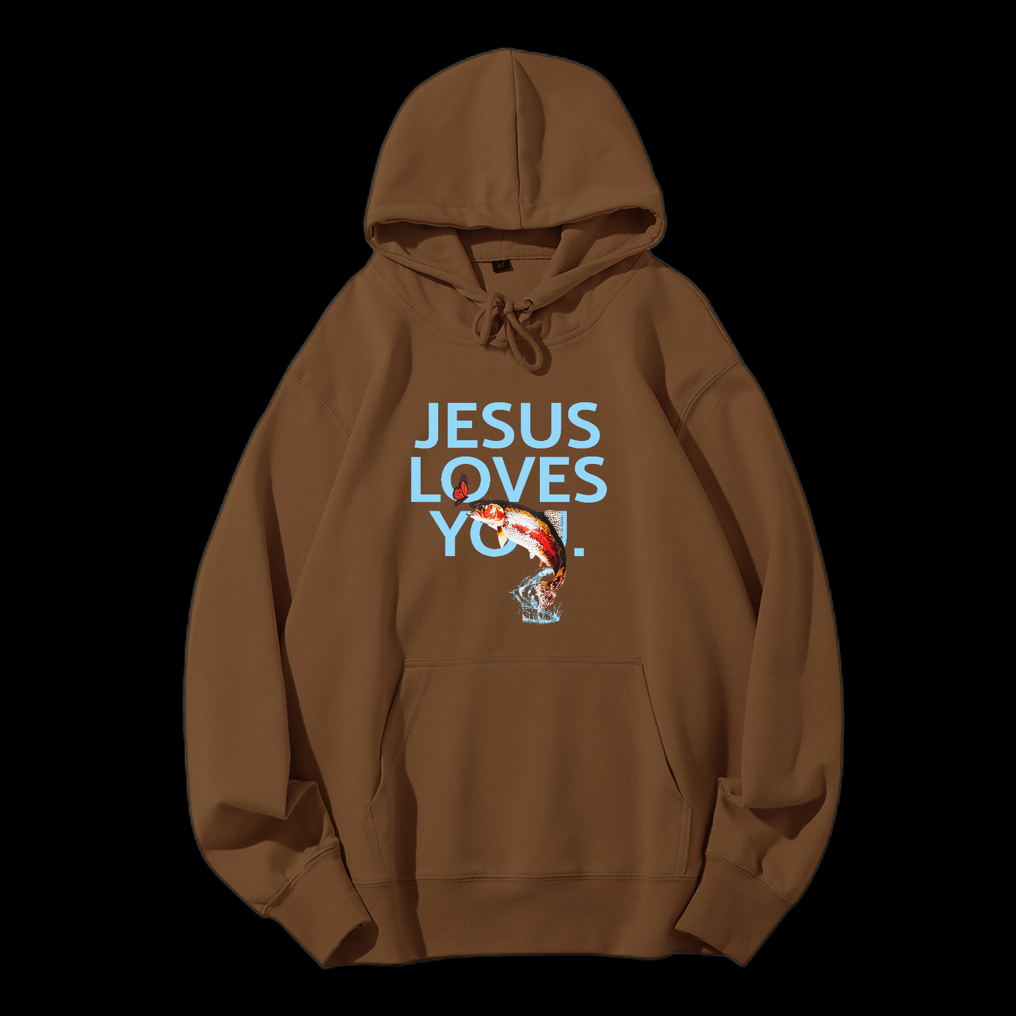 Jesus Loves You Drawstring Hoodie