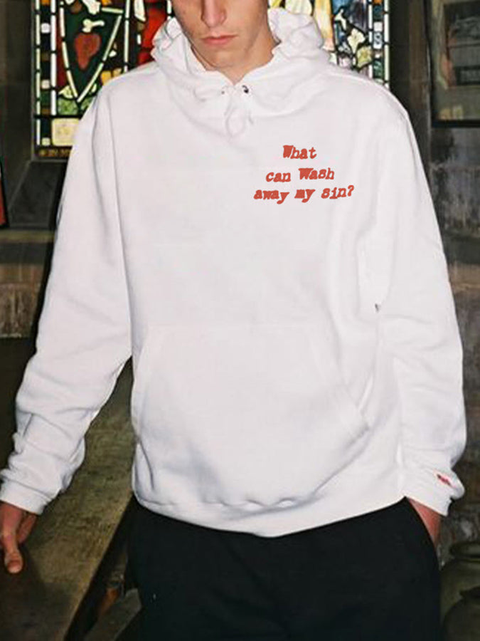 Nothing But Blood Of Jesus Drawstring Hoodie