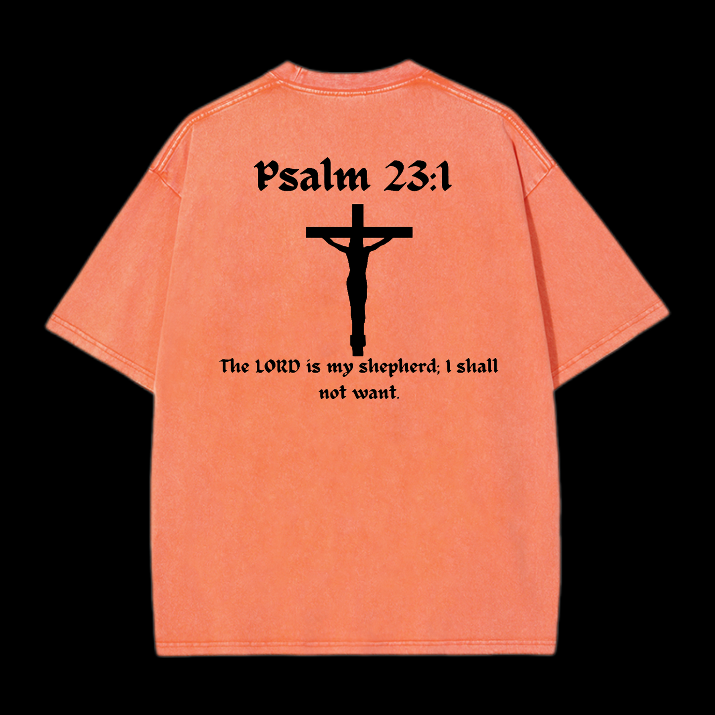 Psalm 23:1 Washed T-Shirt