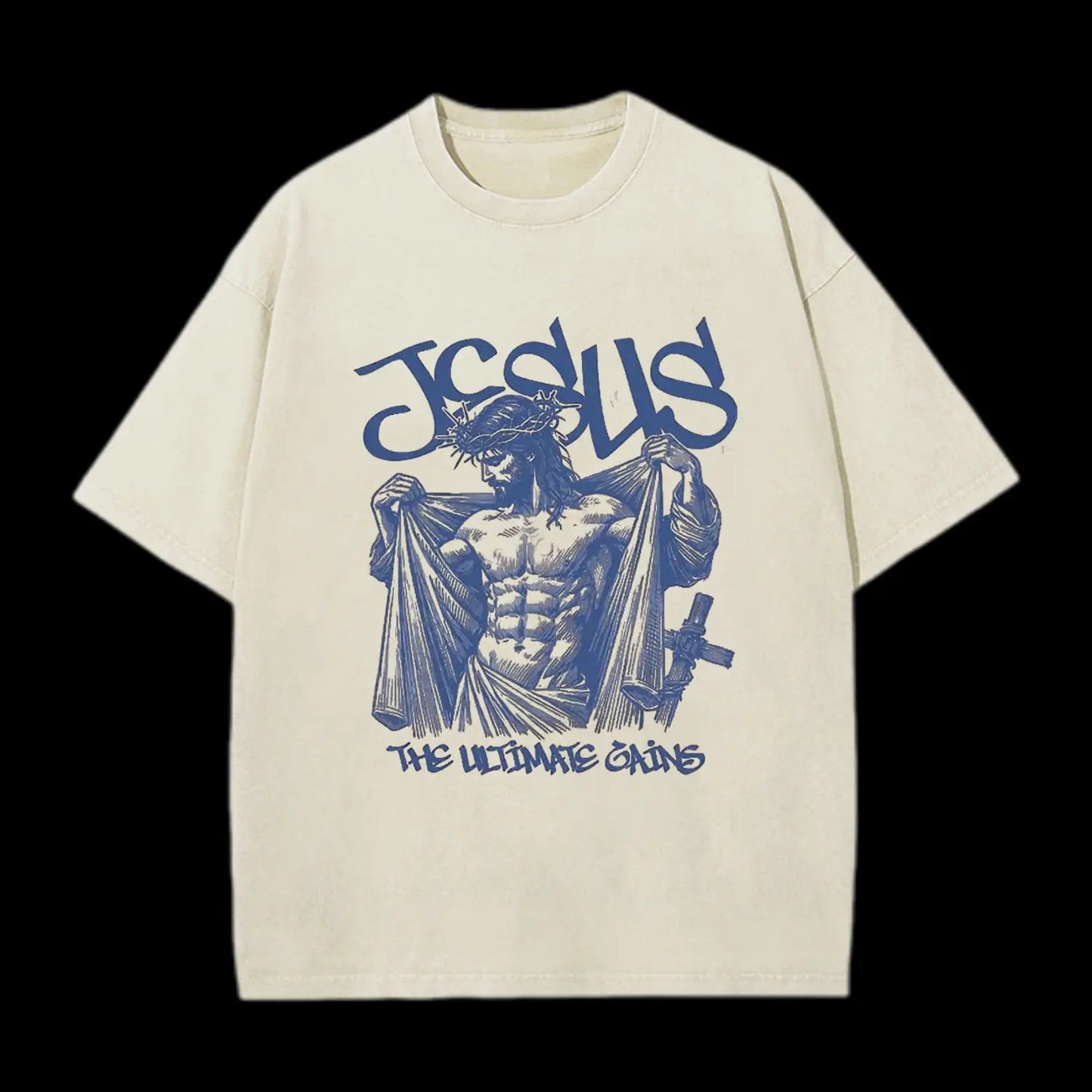 Jesus The Ultimate Gains Christian Washed T-Shirt