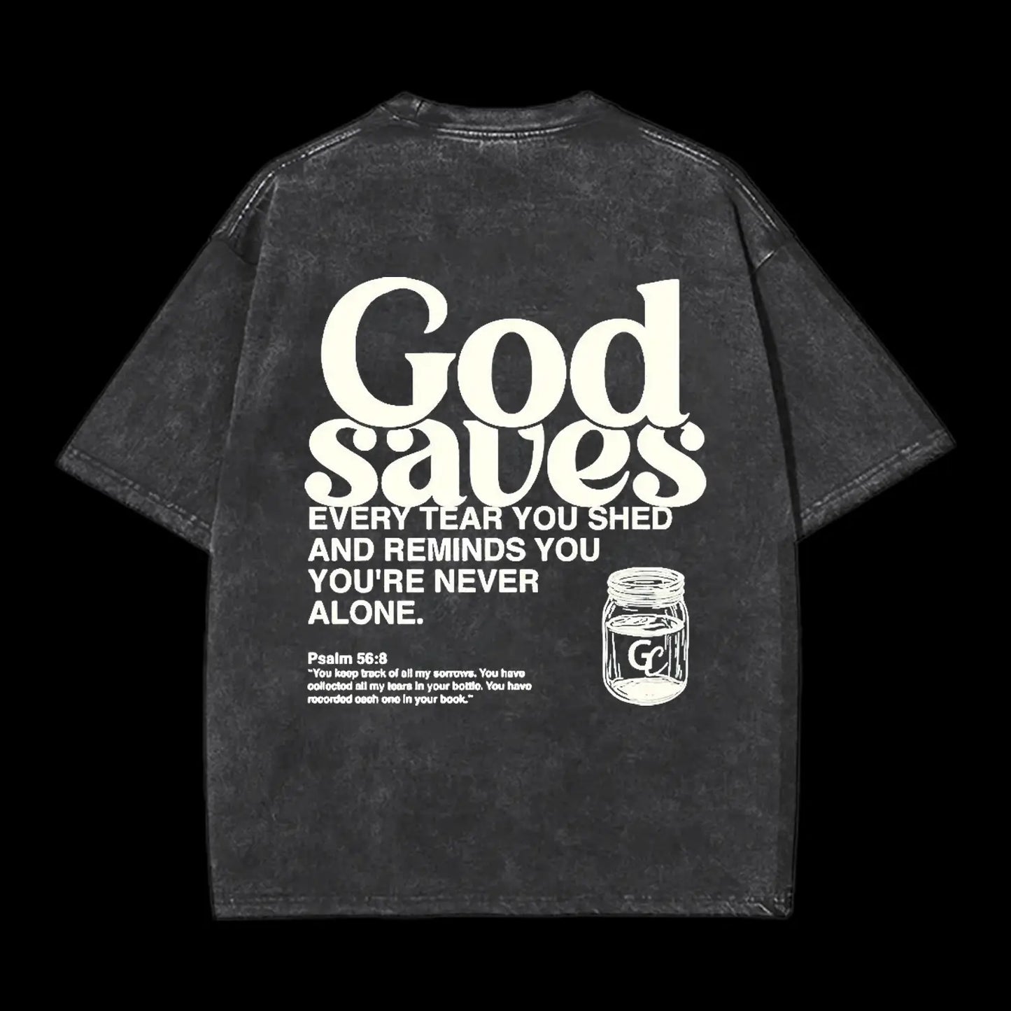 God Saves Christian Washed T-Shirt