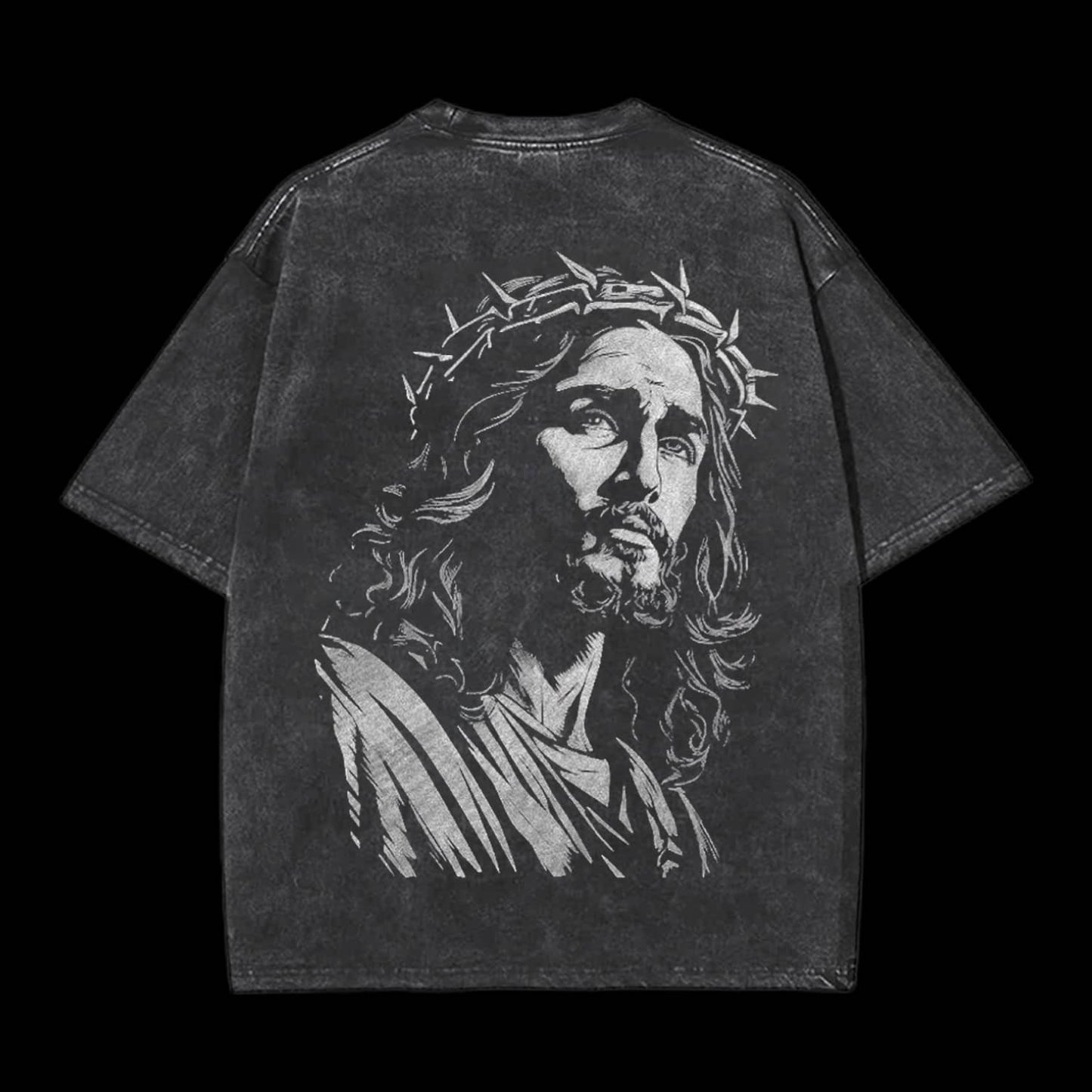 Jesus Double Sided Unisex Washed Christian T-shirt