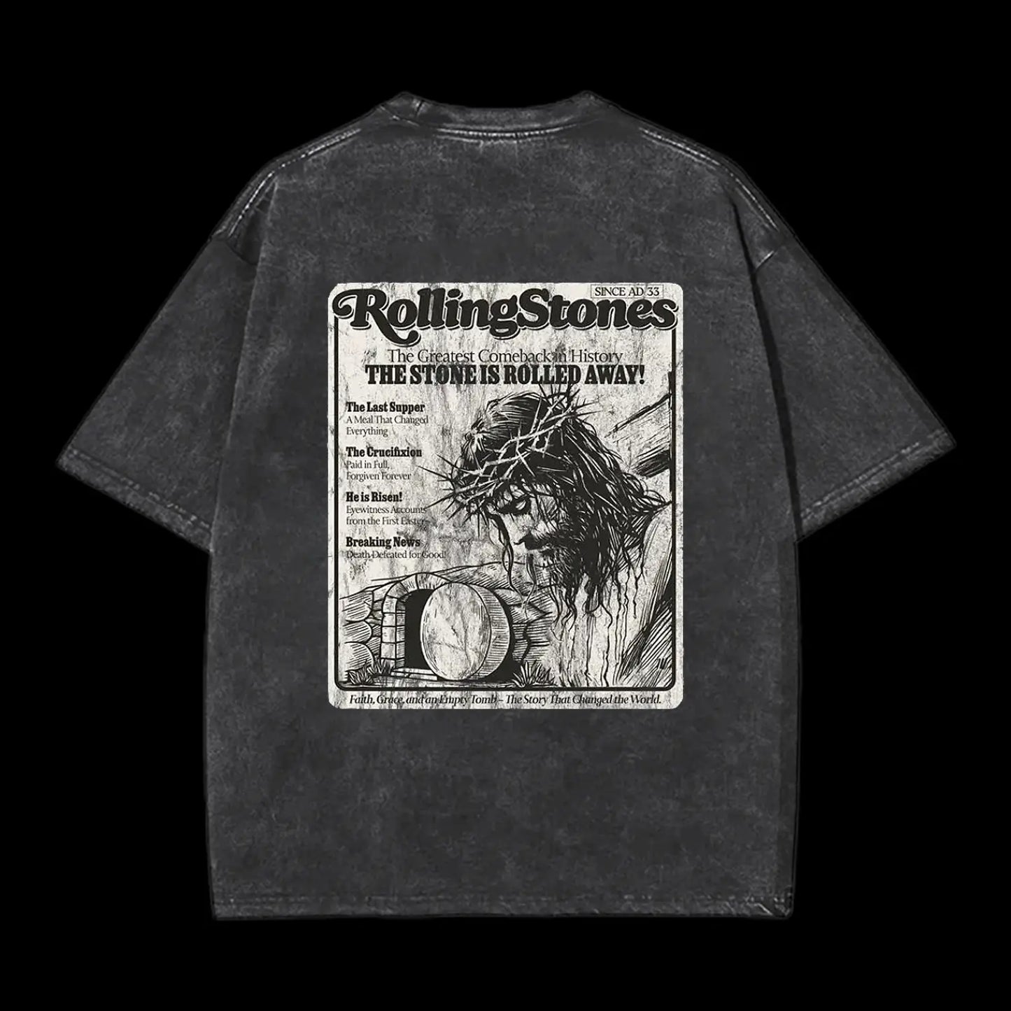 Rolling Stones Resurrection Christian Washed T-Shirt