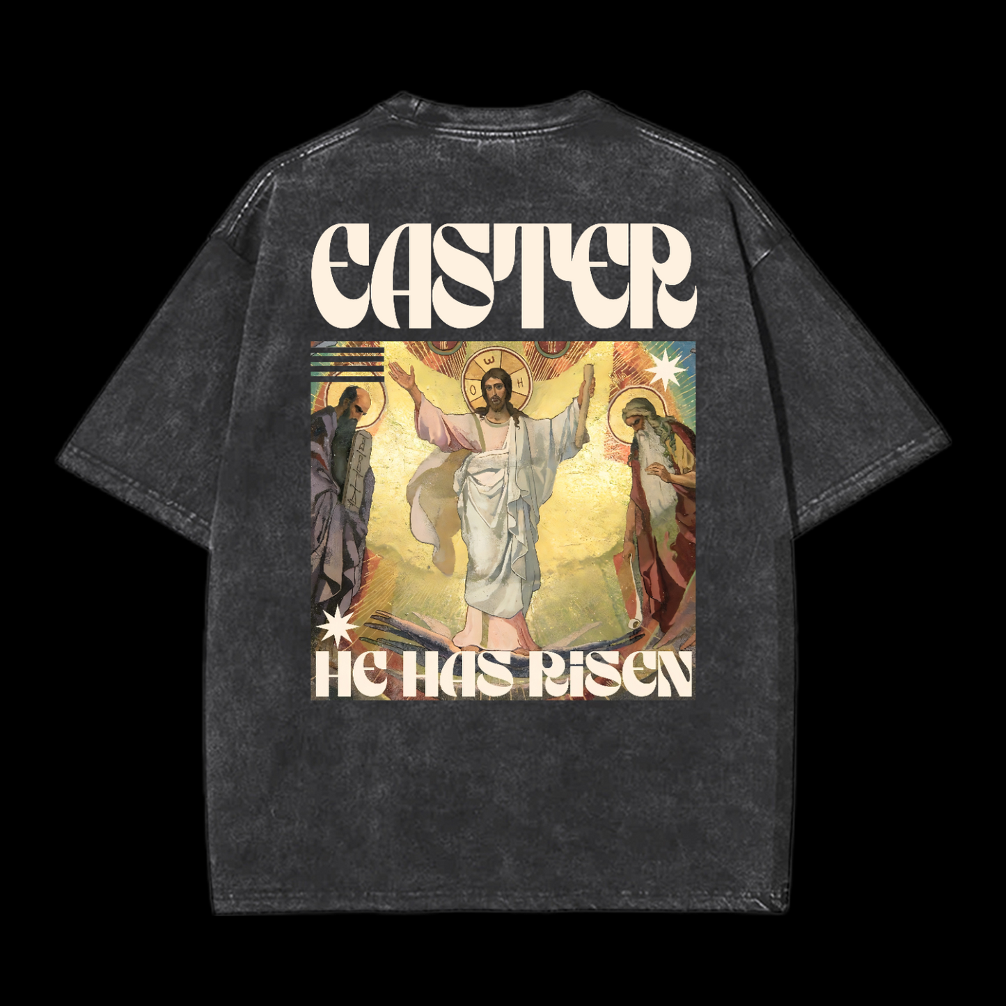 He Has Risen Washed T-Shirt