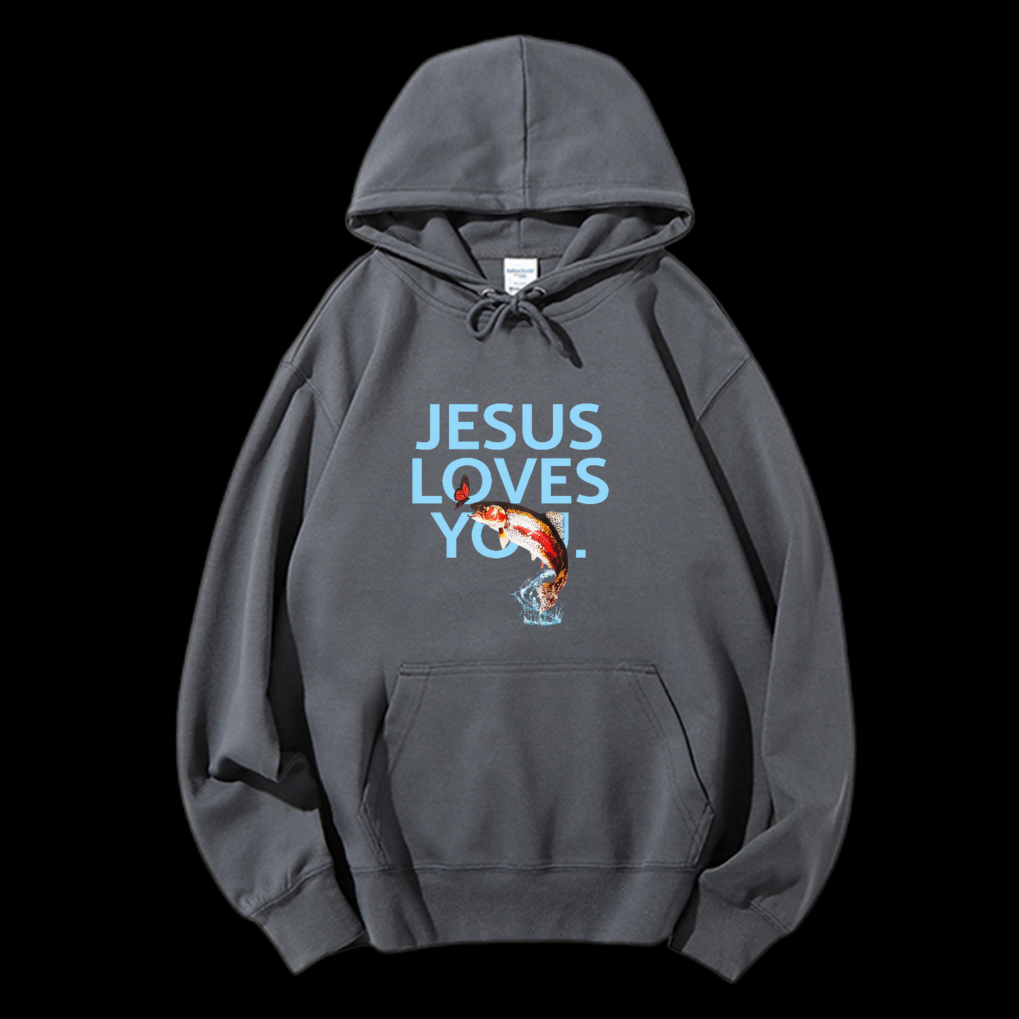 Jesus Loves You Drawstring Hoodie