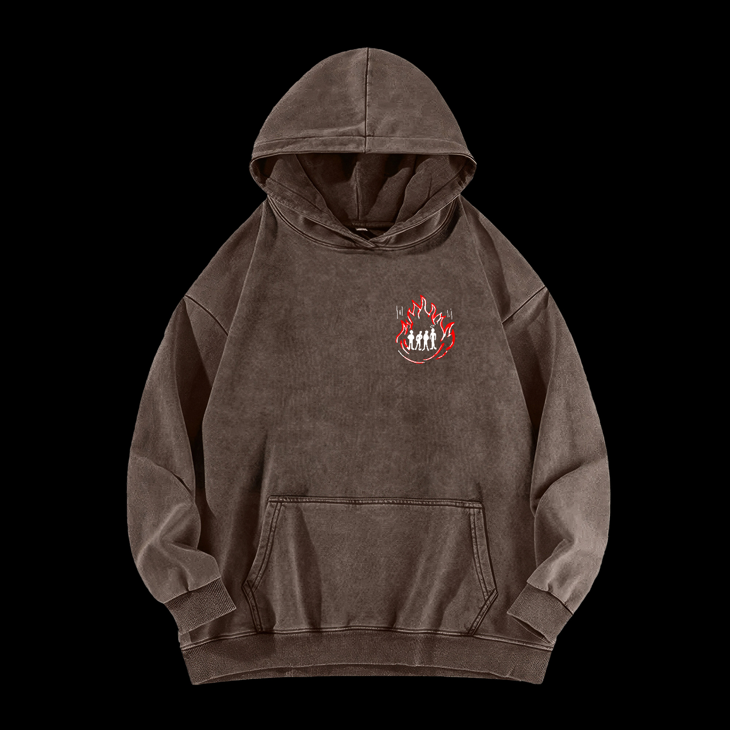 There Was A Fourth In The Fire Washed Hoodie
