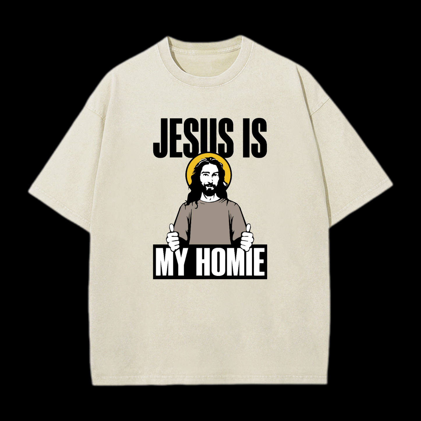 Jesus Is My Homie Washed T-Shirt