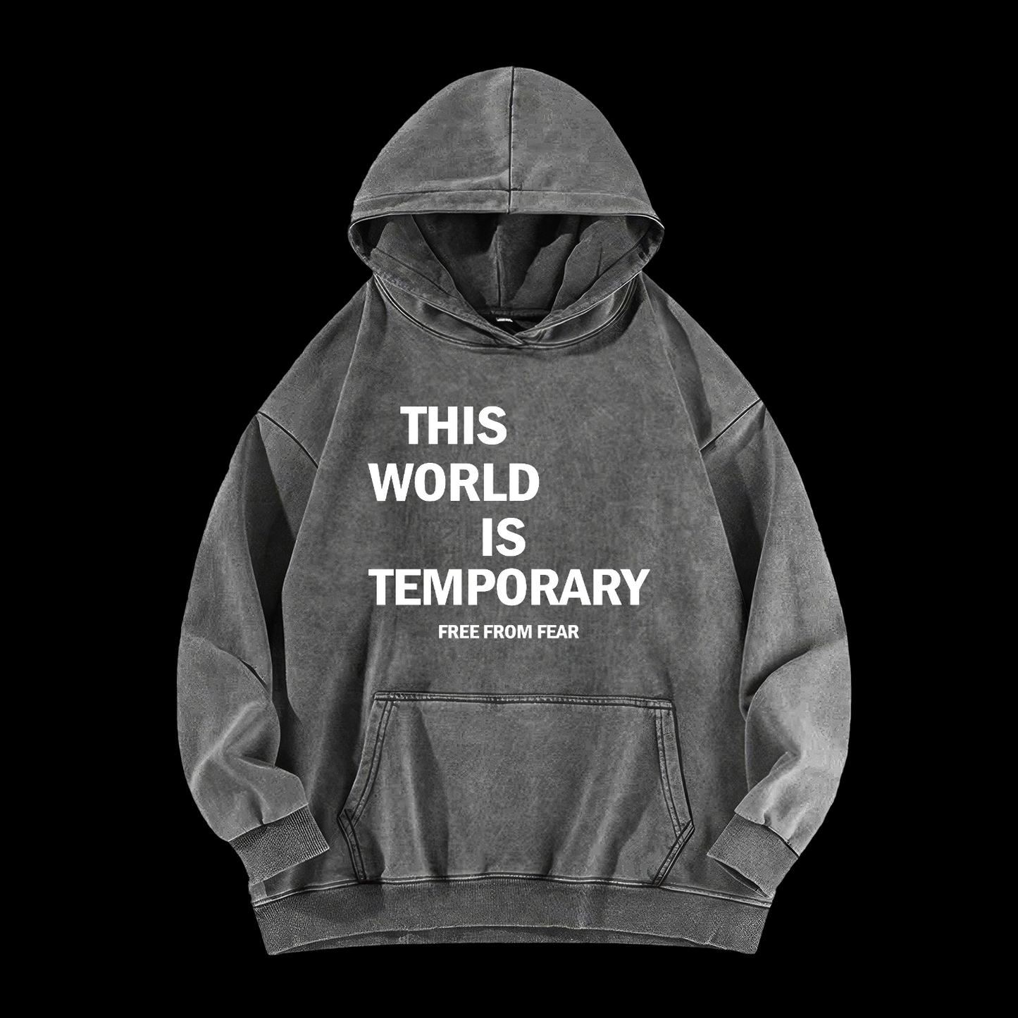 This World Is Temporary Washed Hoodie