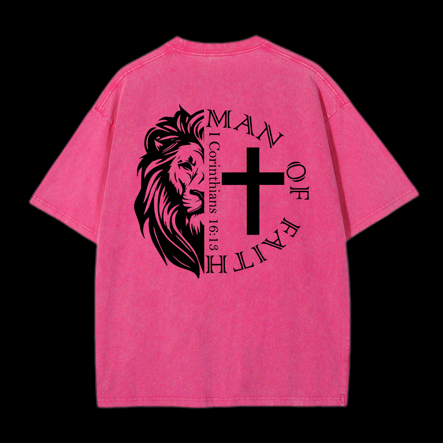 Man Of Faith Washed T-Shirt