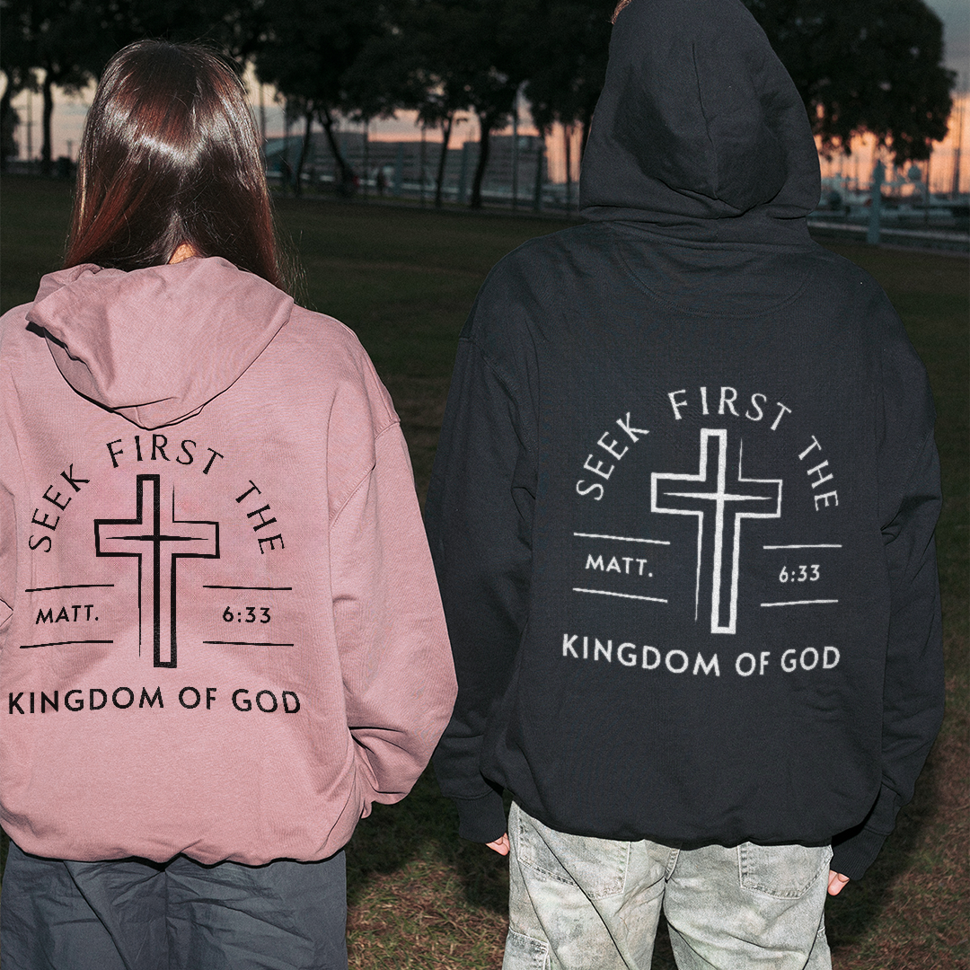 Kingdom Of God Drawstring Hoodie