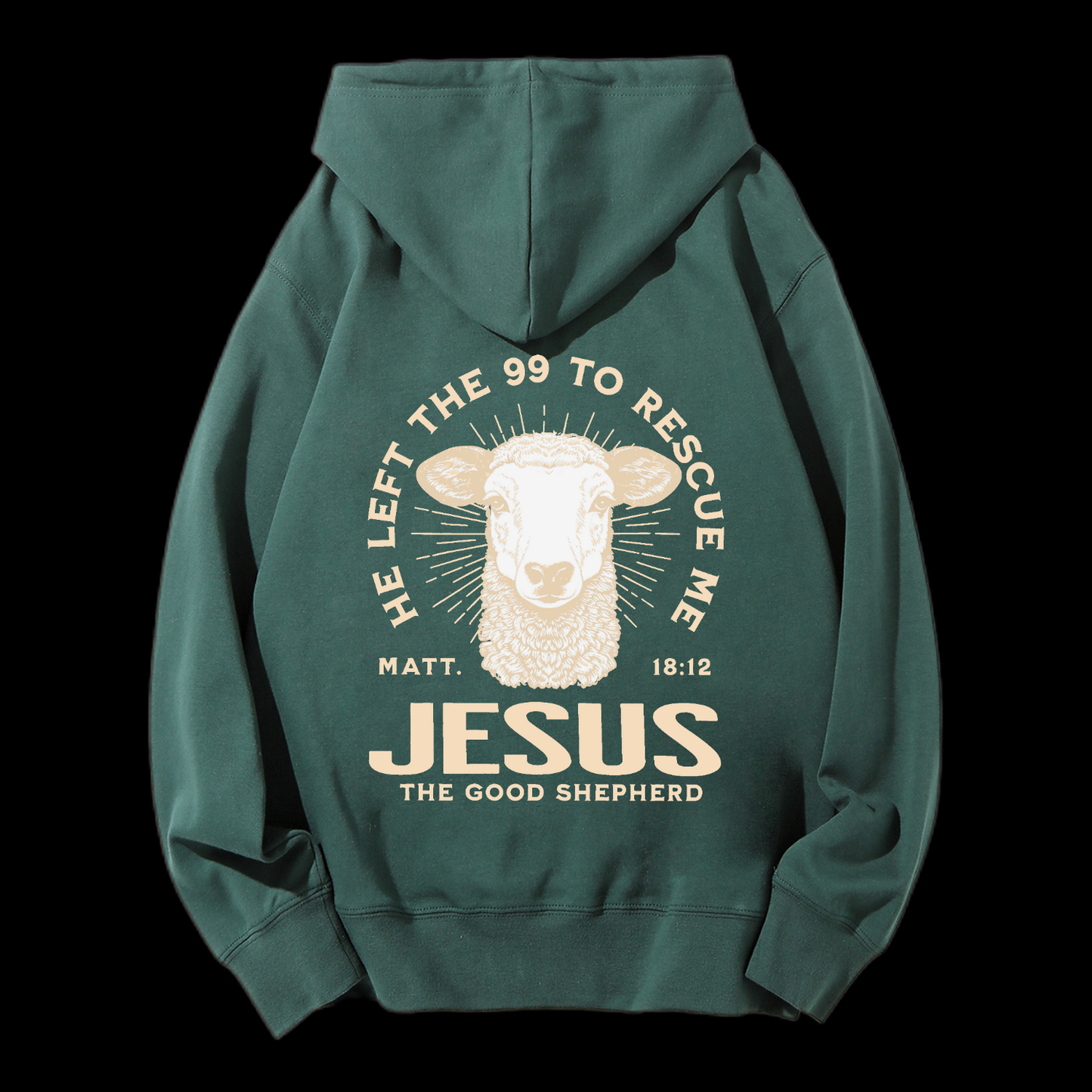 He Left The 99 To Rescue Me Drawstring Hoodie