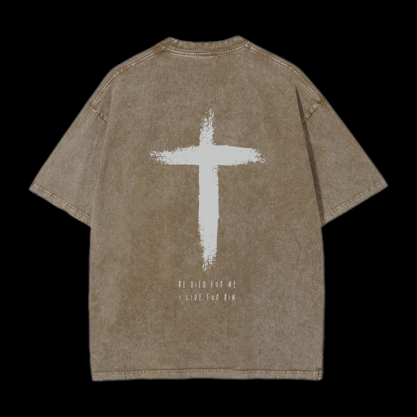 I Live For Him Washed T-Shirt