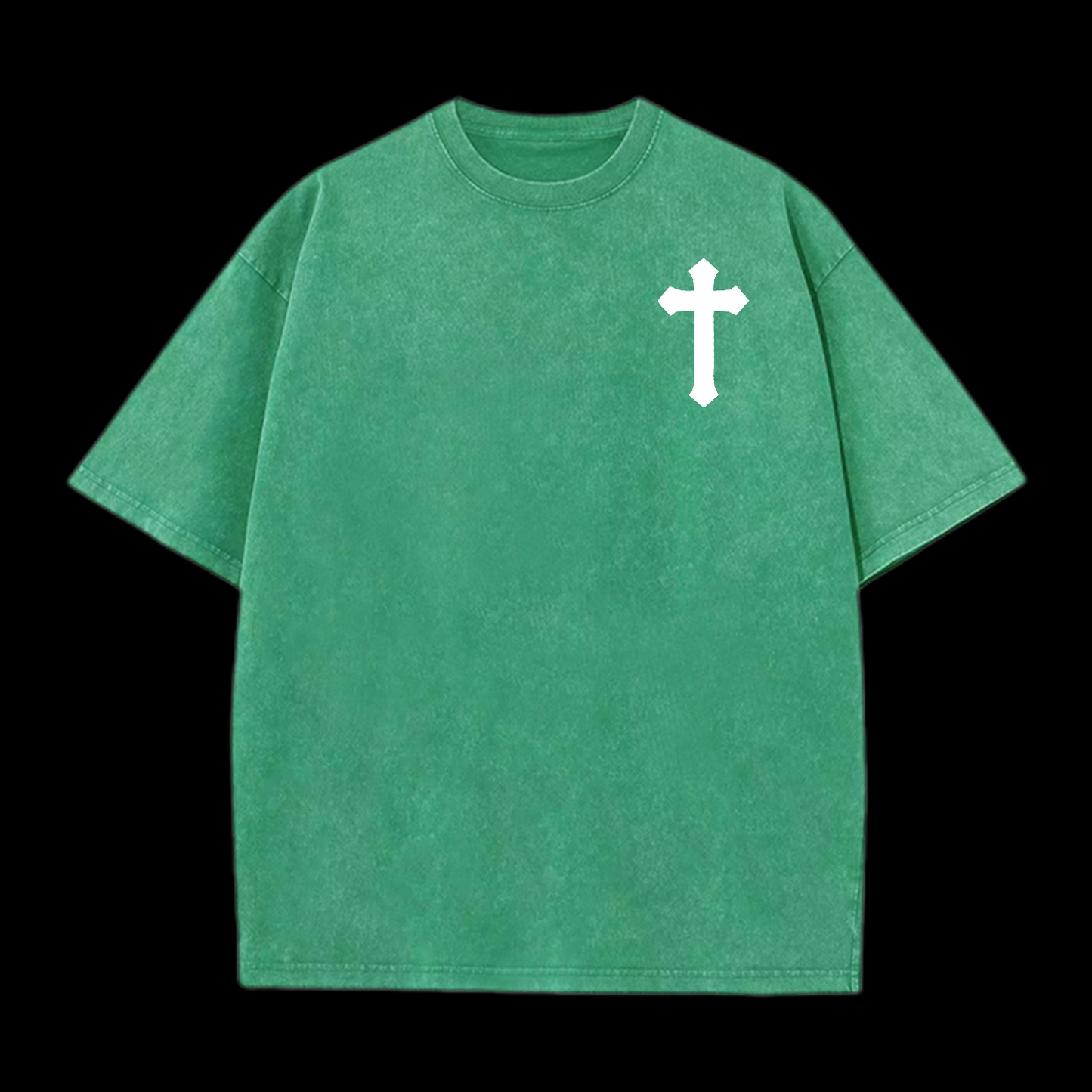 God Will Never Leave You Washed T-Shirt