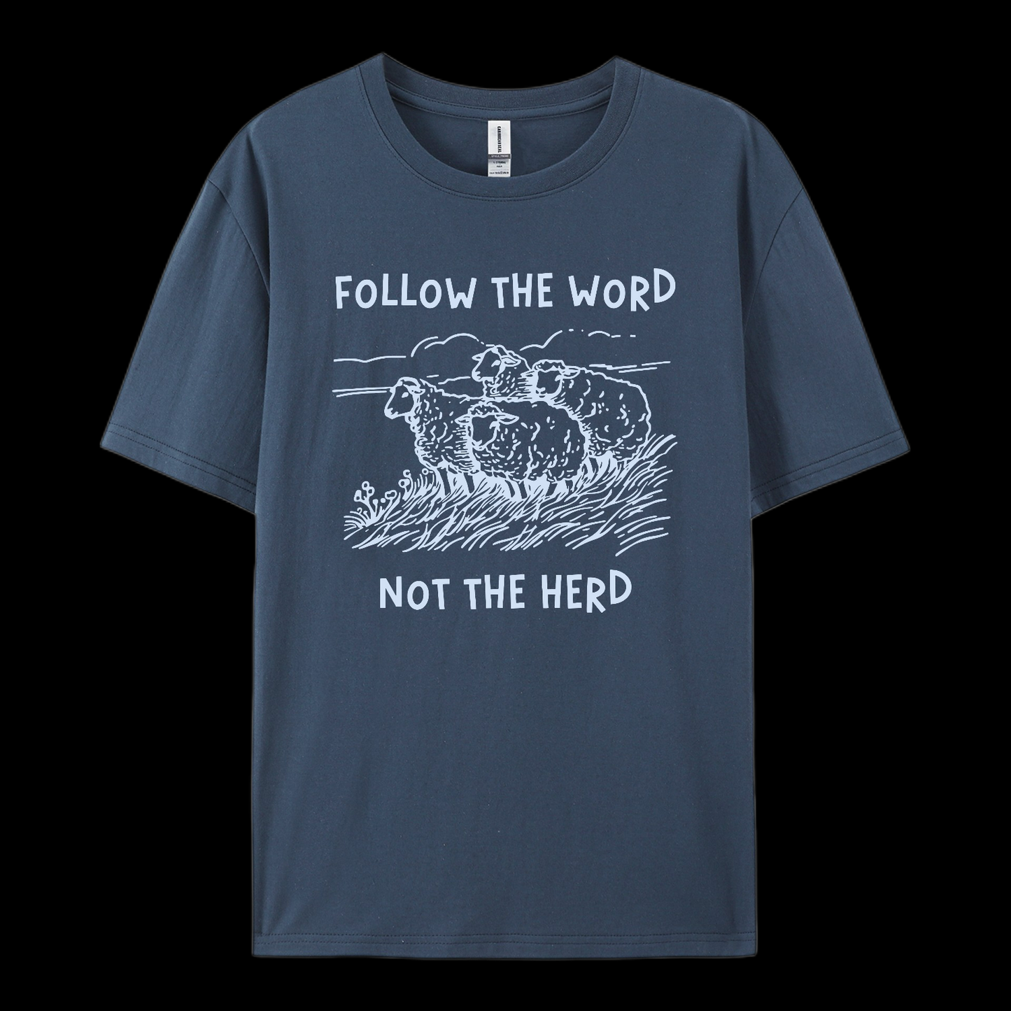 Follow The Word Not The Herd Cotton T-Shirt
