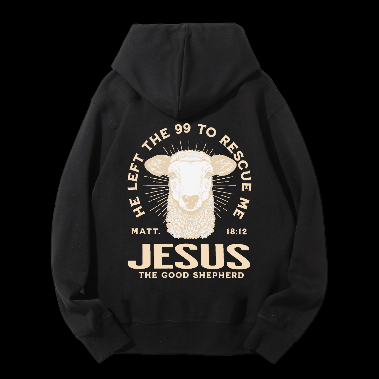 He Left The 99 To Rescue Me Drawstring Hoodie