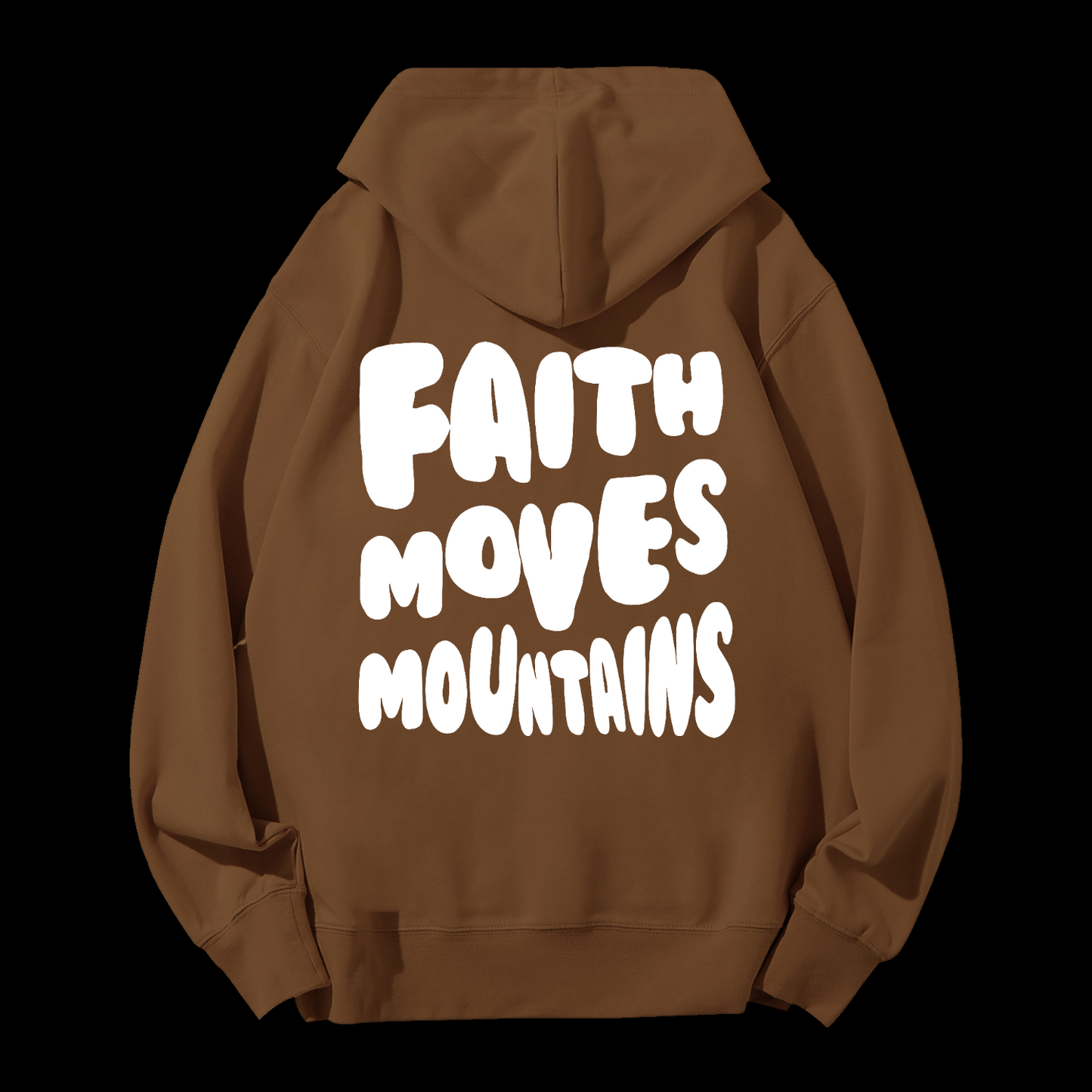 Faith Moves Mountains Drawstring Hoodie