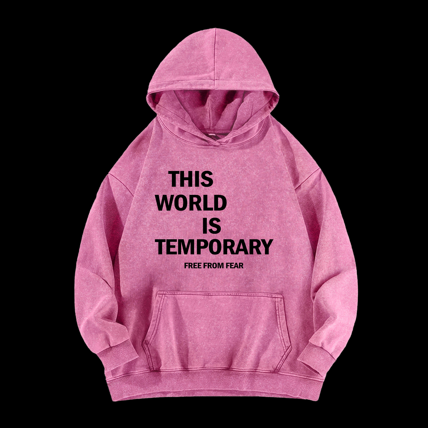 This World Is Temporary Washed Hoodie