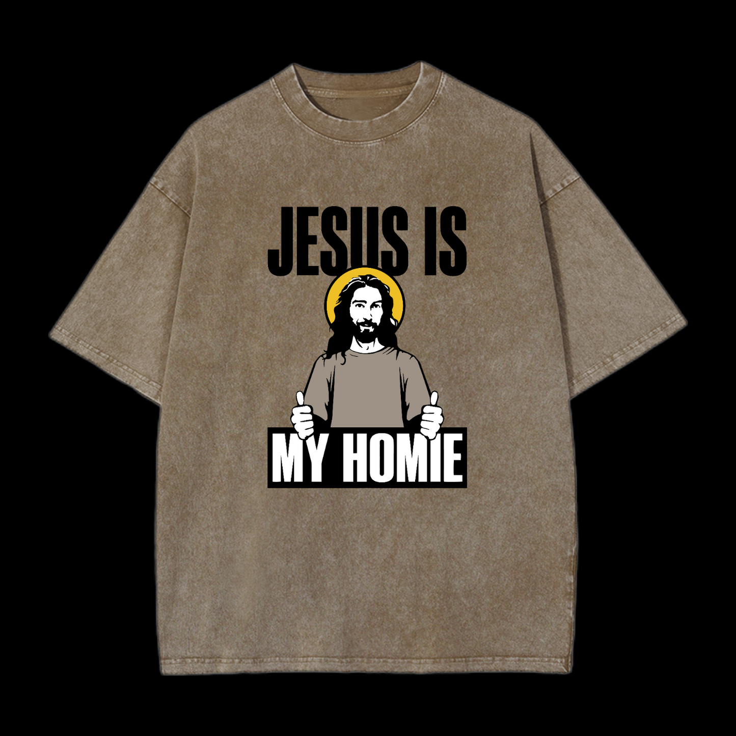 Jesus Is My Homie Washed T-Shirt