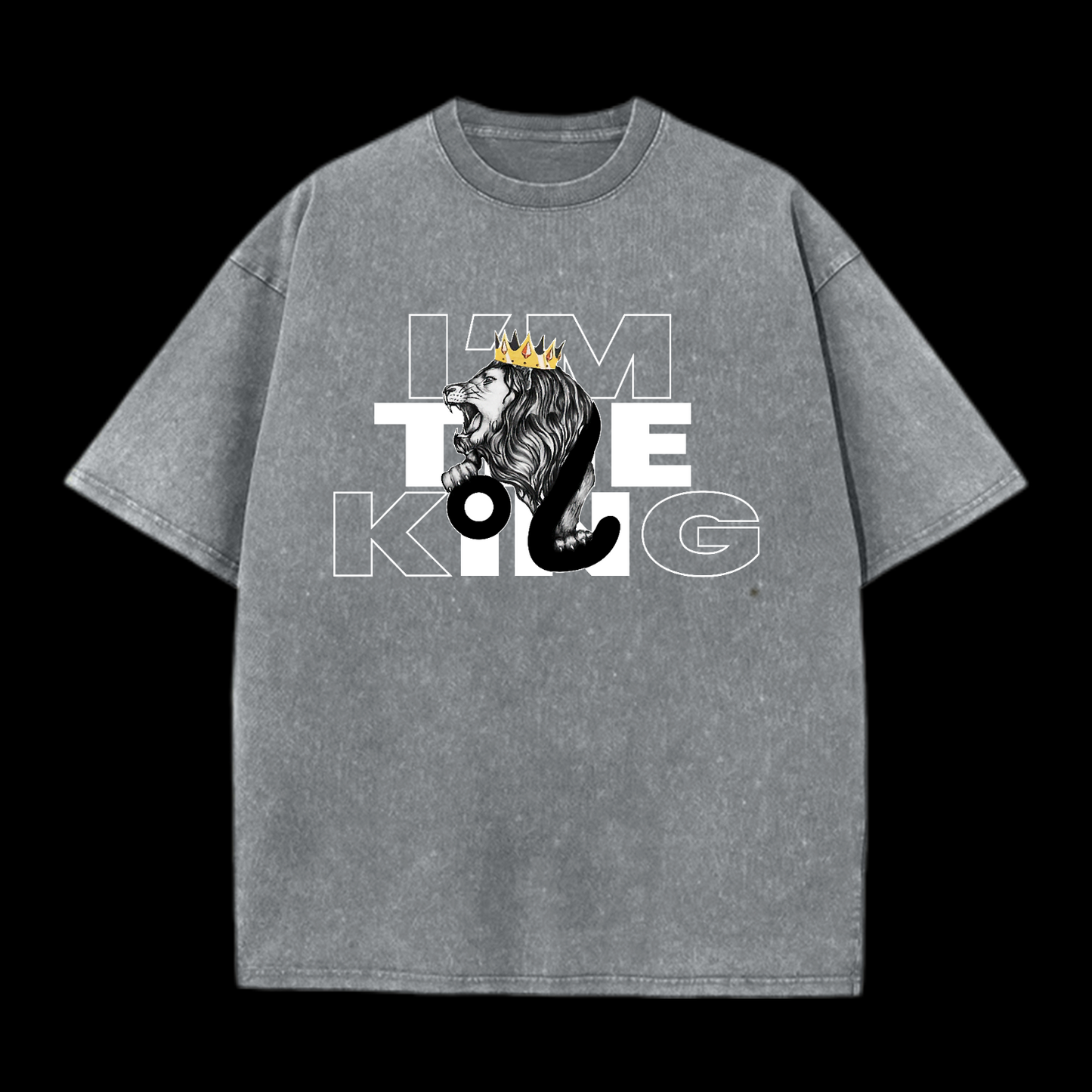 I'm The King Of Lion Washed T-Shirt