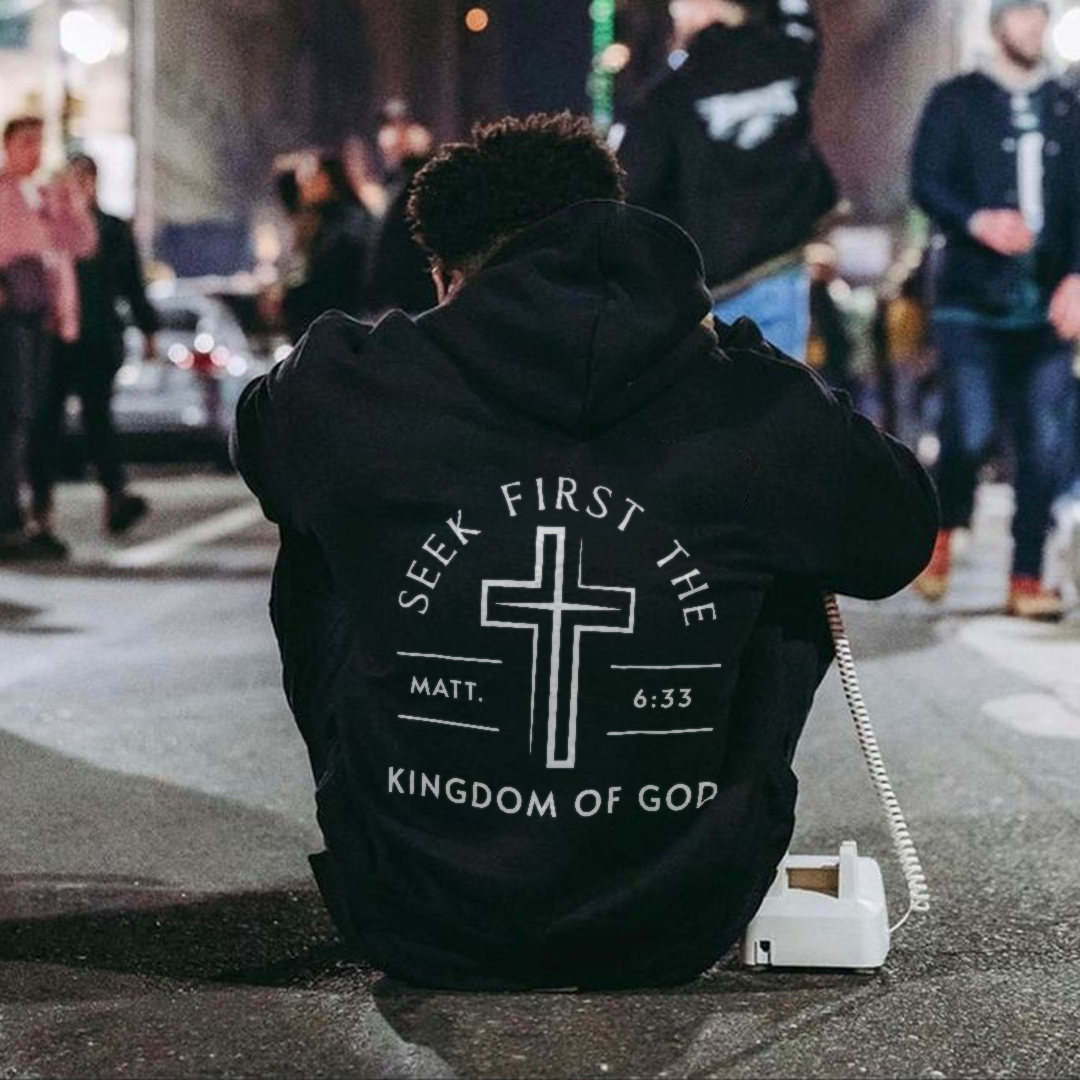 Kingdom Of God Drawstring Hoodie