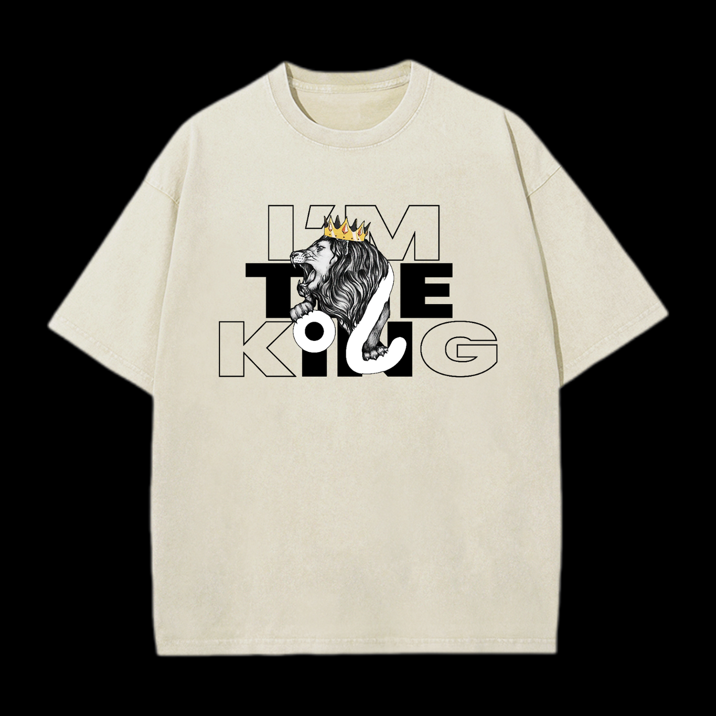 I'm The King Of Lion Washed T-Shirt