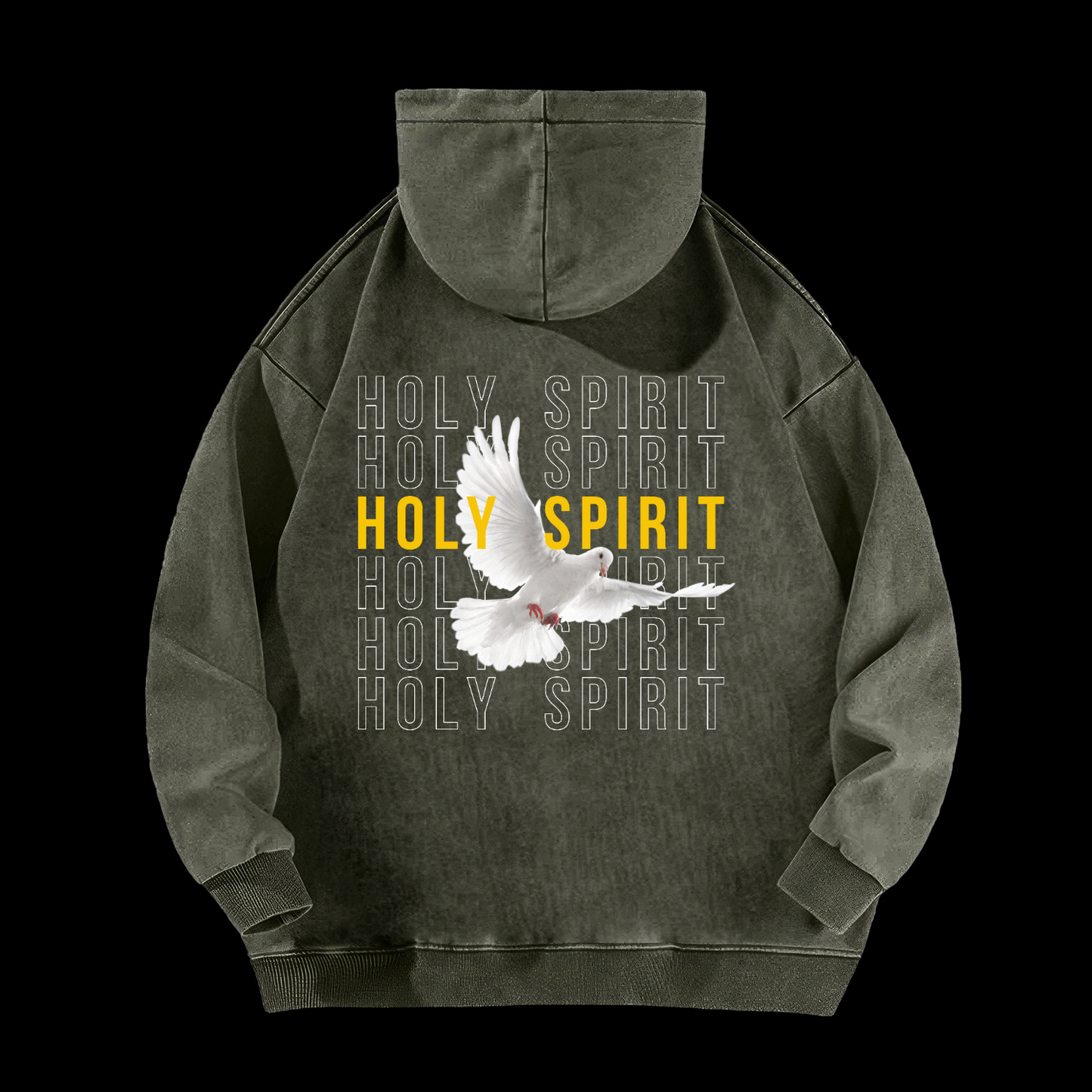 Holy Spirit Dove Washed Hoodie