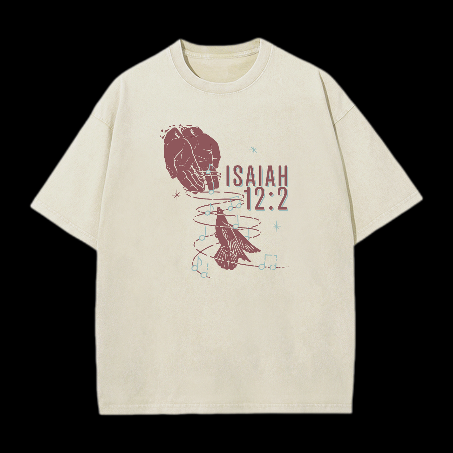 Isaiah 12:2 Washed T-Shirt