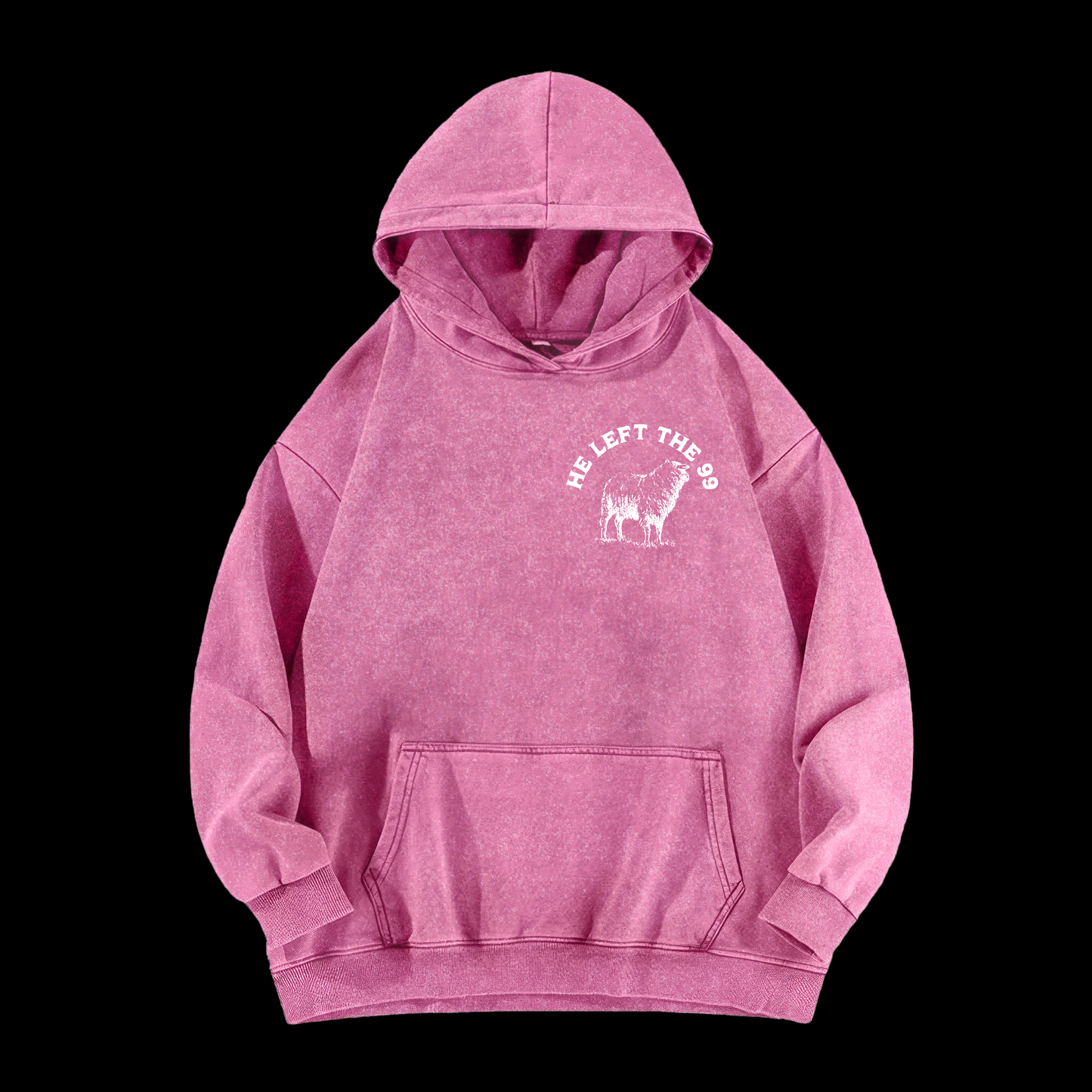 He Left The 99 Washed Hoodie